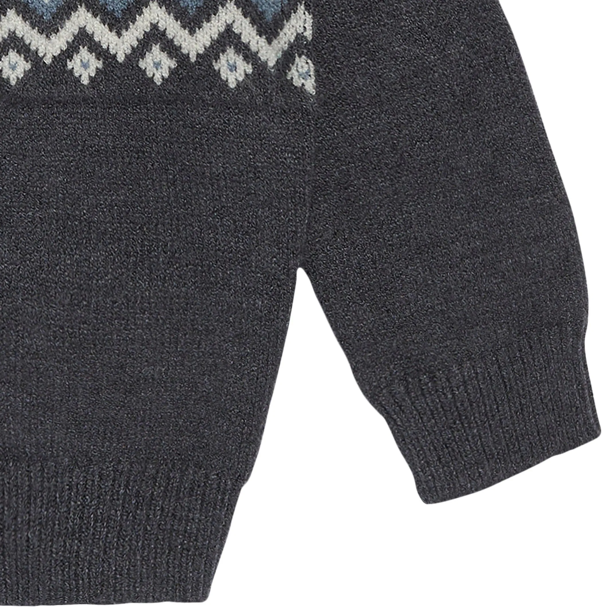 Baby Boys Dark Grey Heather Fair Isle Sweater Gerber Childrenswea