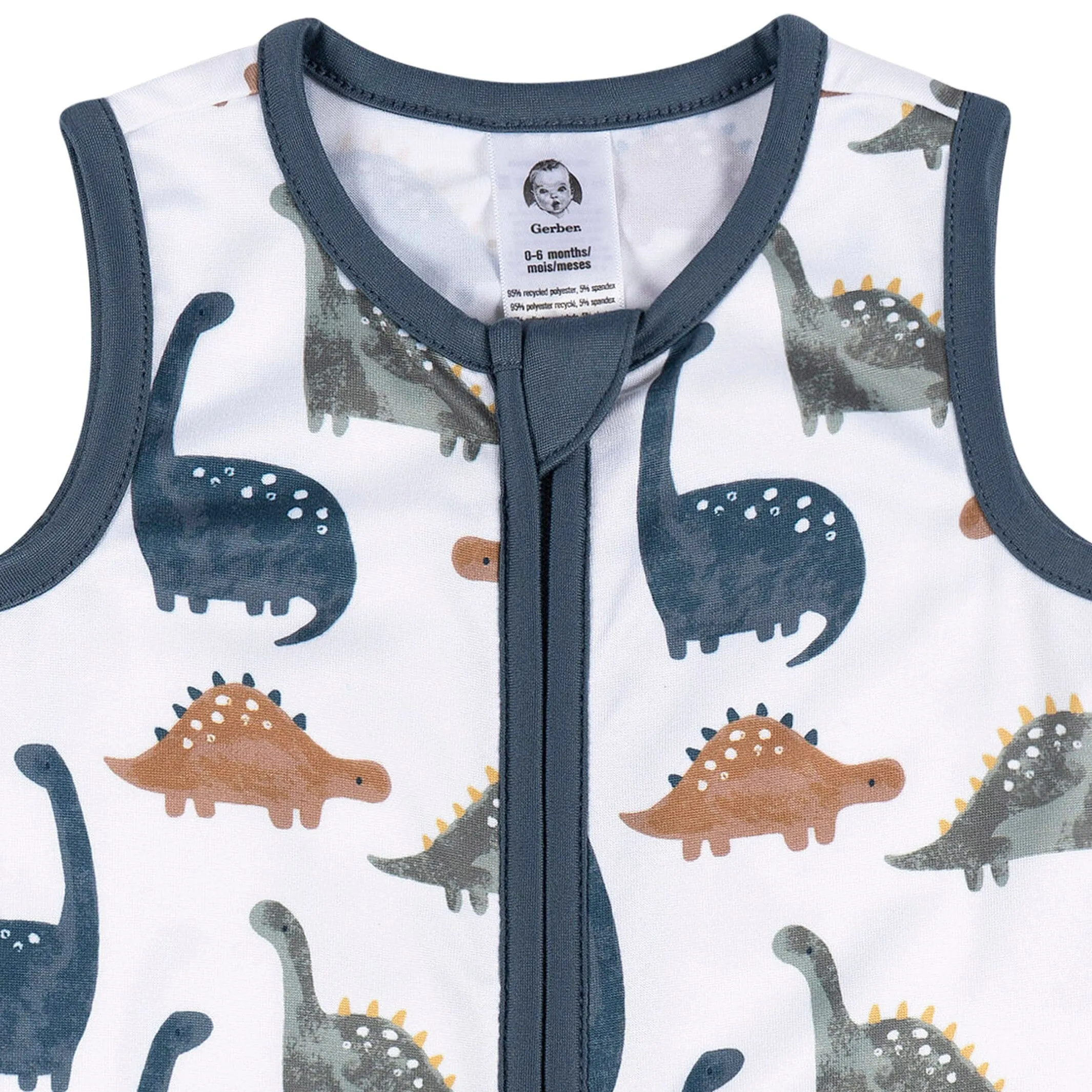 Baby Boys Dino Time Sleepbag Wearable Blanket Gerber Childrenswea