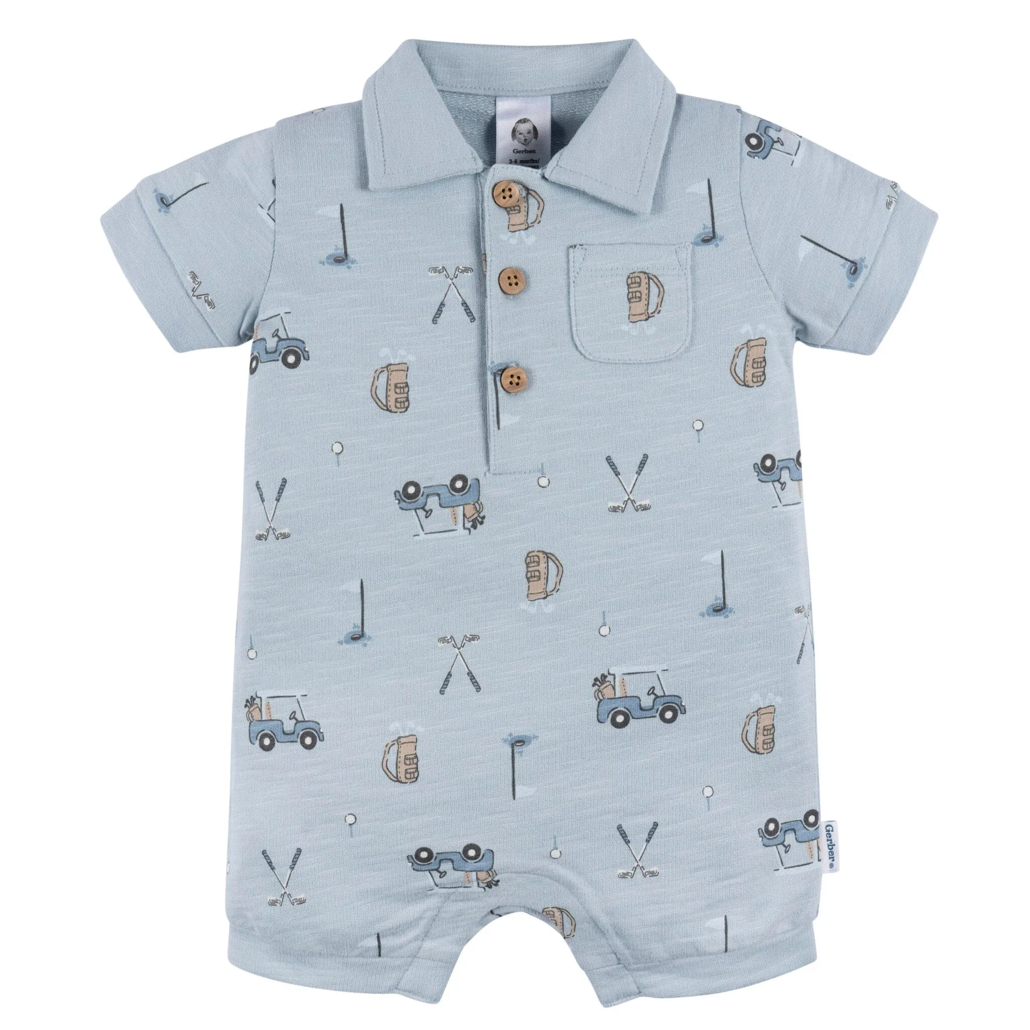 Baby Boys Golf Polo Romper Gerber Childrenswea