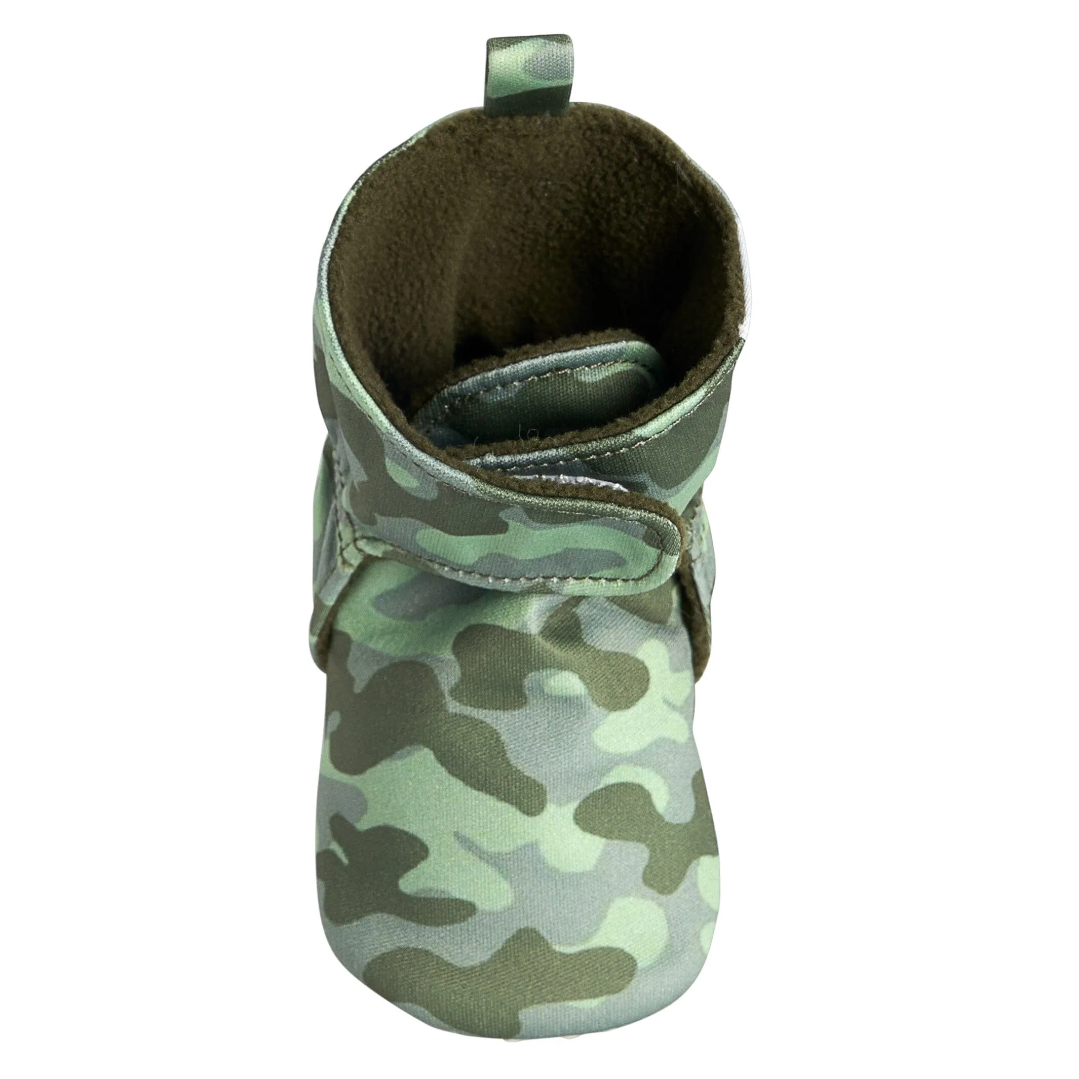 Baby Boys Green Camo Soft Booties Gerber Childrenswea