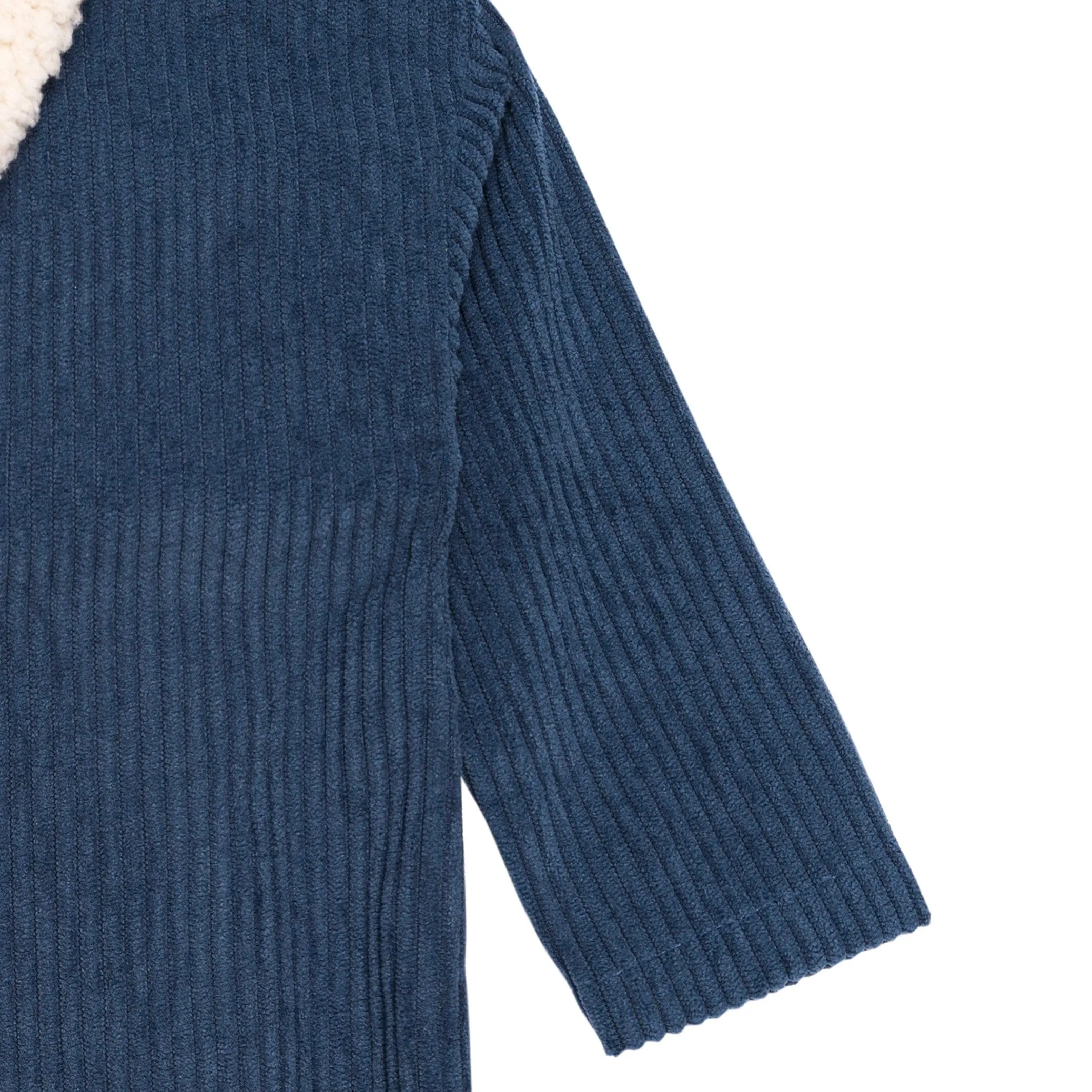 Baby Boys Navy Sherpa Collar Corduroy Romper Gerber Childrenswea