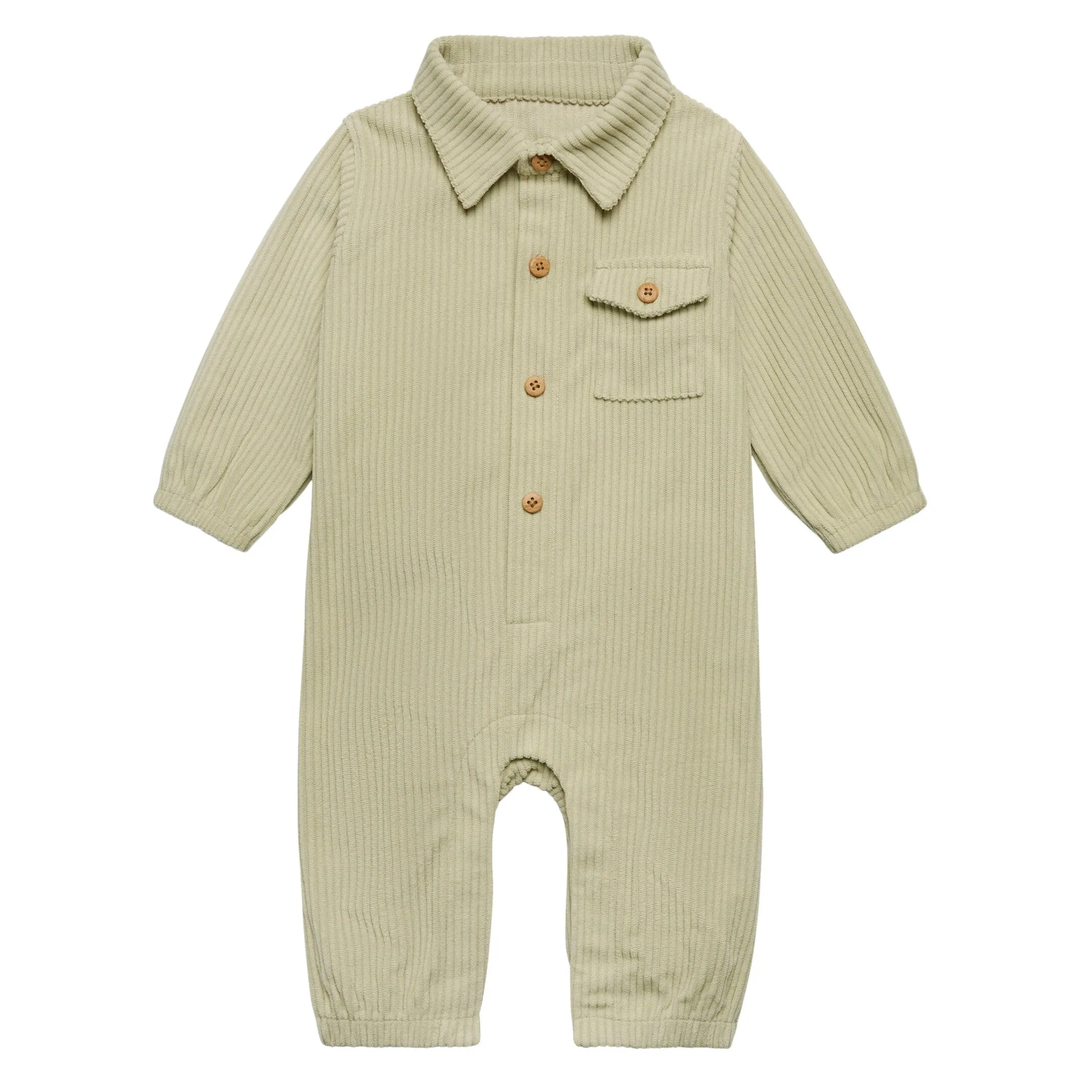 Baby Boys Sage Corduroy Romper Gerber Childrenswea