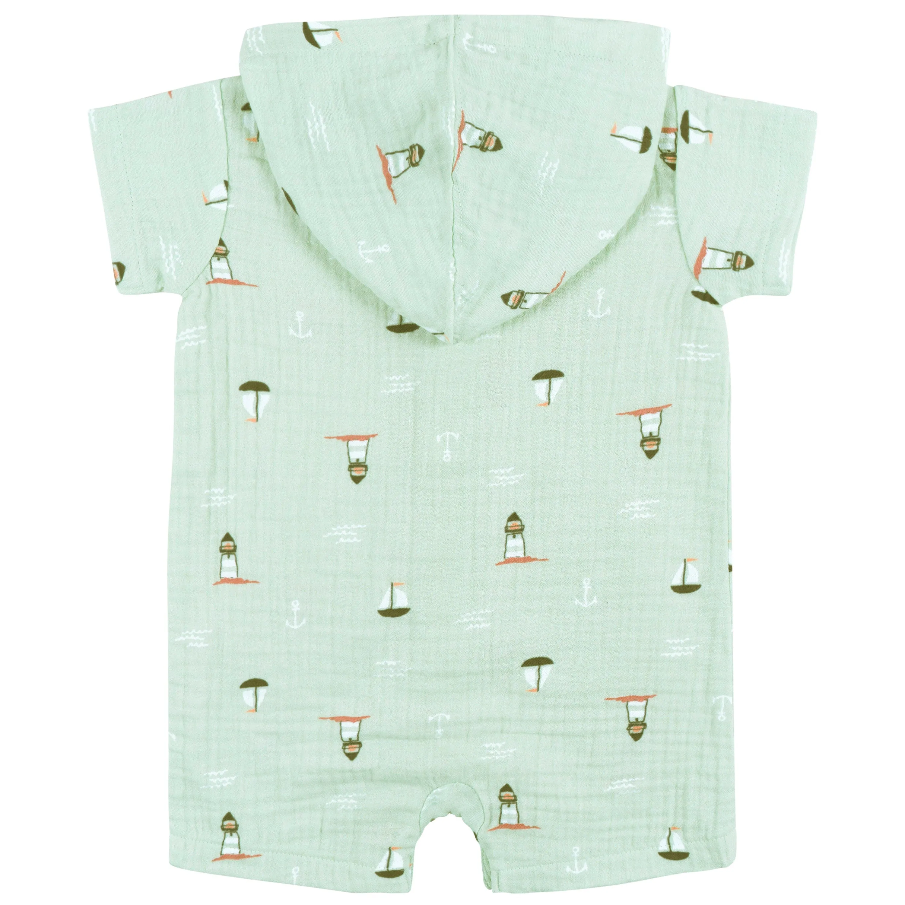 Baby Boys Sea Scene Hooded Romper Gerber Childrenswea