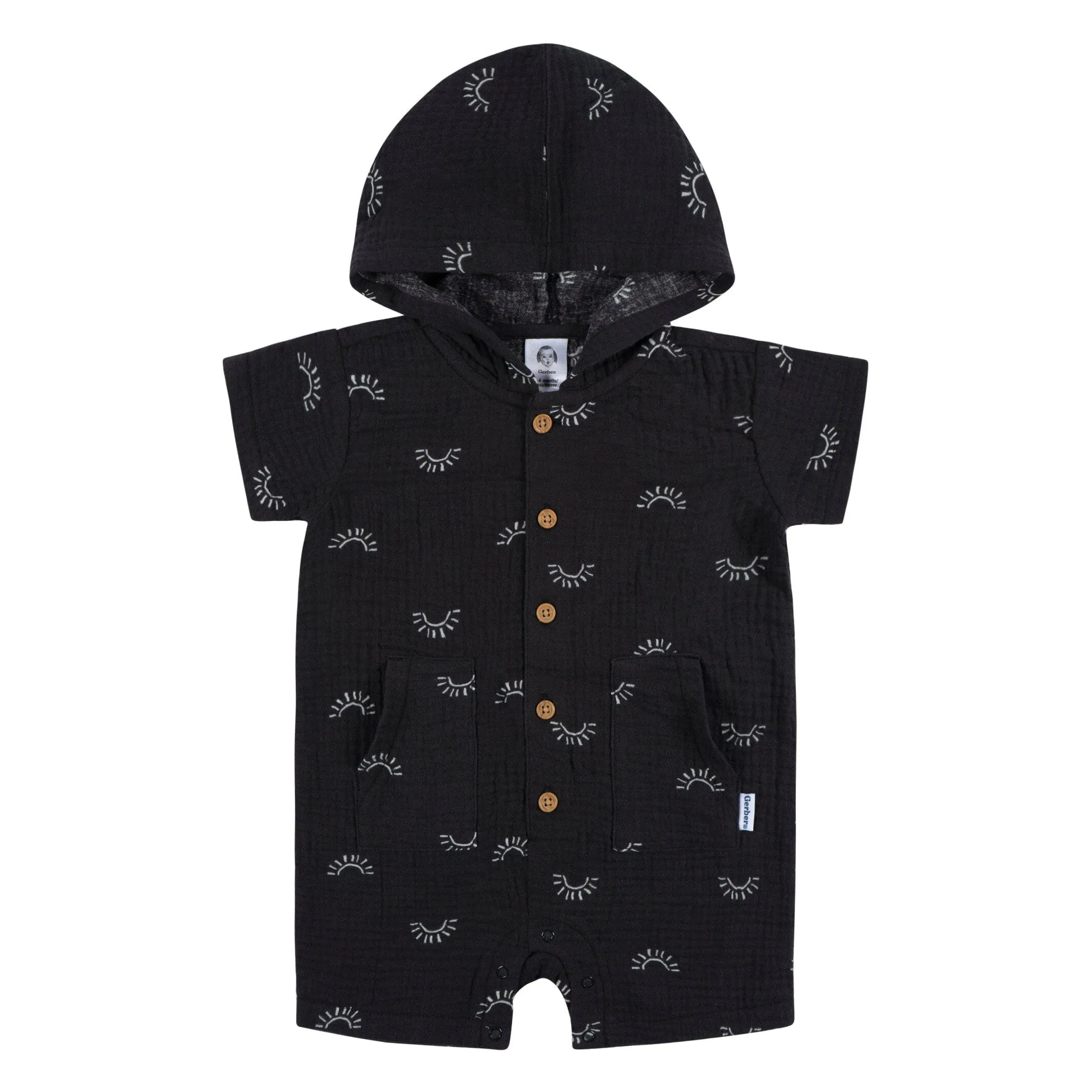 Baby Boys Sunrise Hooded Romper Gerber Childrenswea