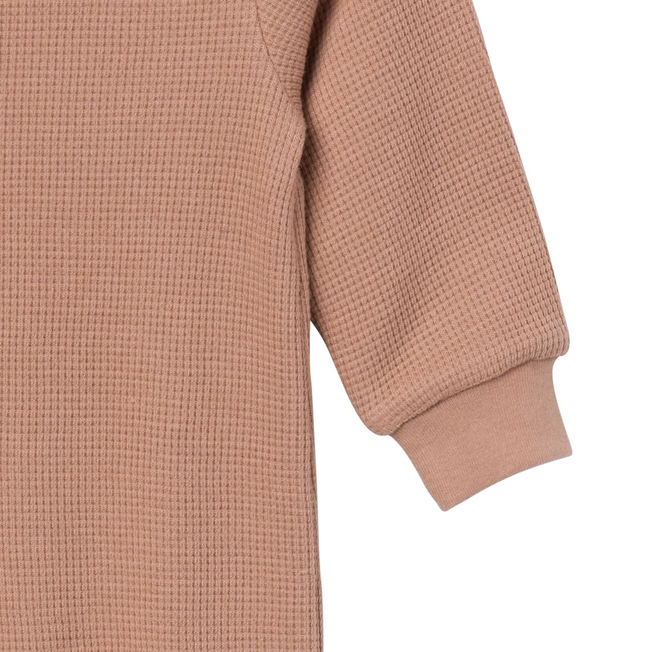Baby Boys Taupe Waffle Slouch Romper Gerber Childrenswea