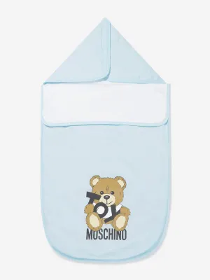 Baby Boys Teddy Bear Nest in Blue (80cm)