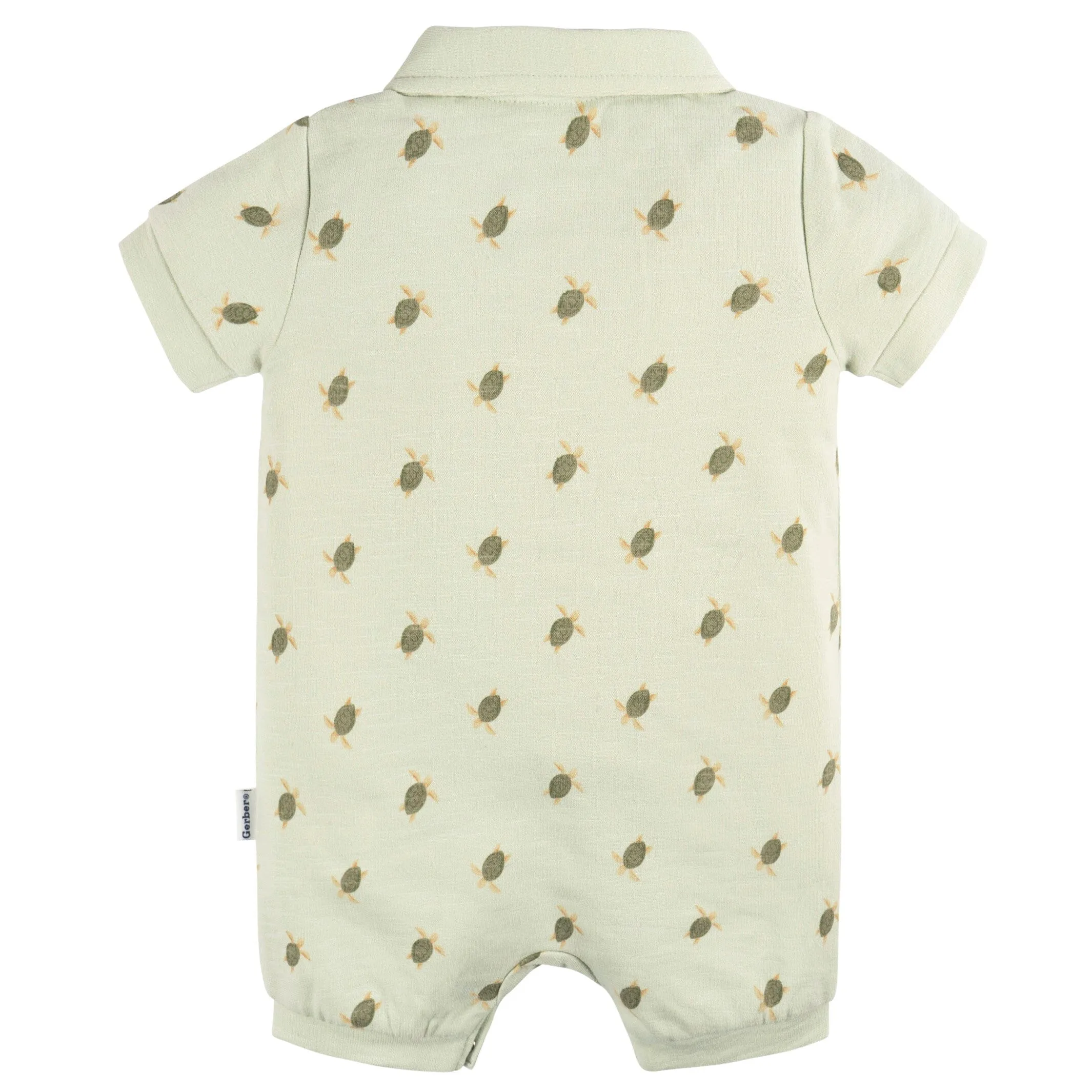 Baby Boys Turtle Collared Romper Gerber Childrenswea