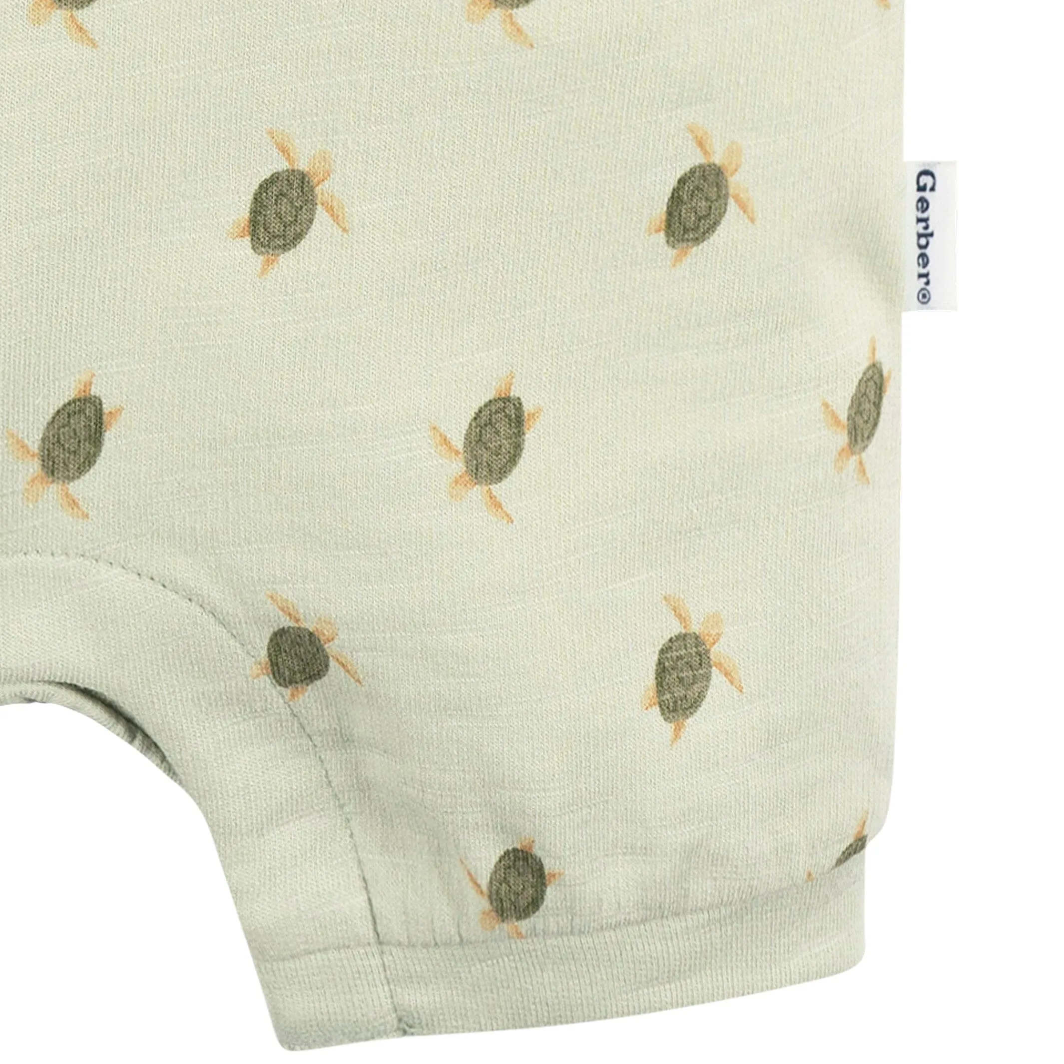 Baby Boys Turtle Collared Romper Gerber Childrenswea