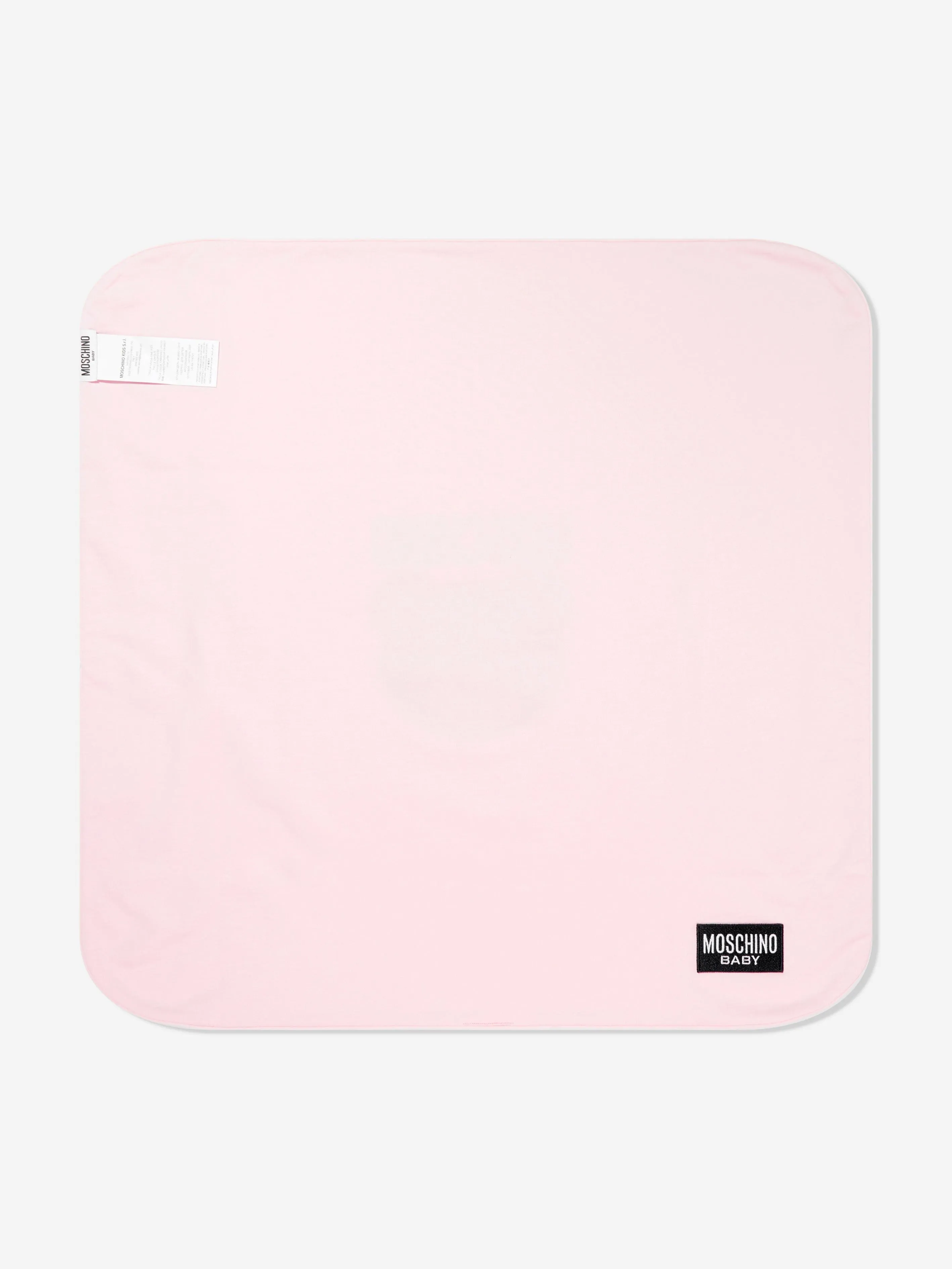 Baby Girls Bear Logo Blanket in Pink (70cm)