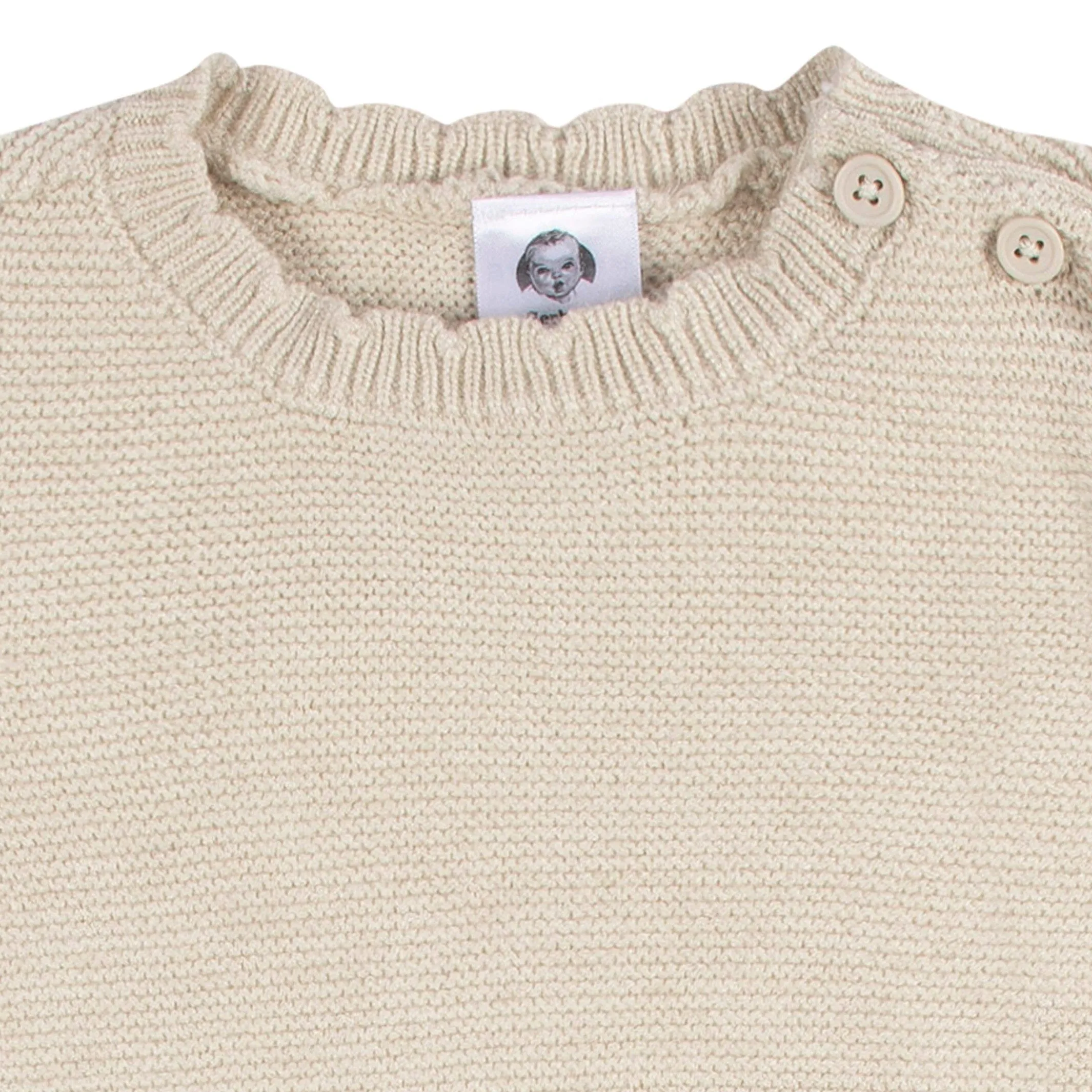 Baby Girls Deer Sweater Knit Romper Gerber Childrenswea