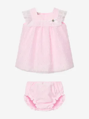 Baby Girls Dress and Bloomers Set in Pink