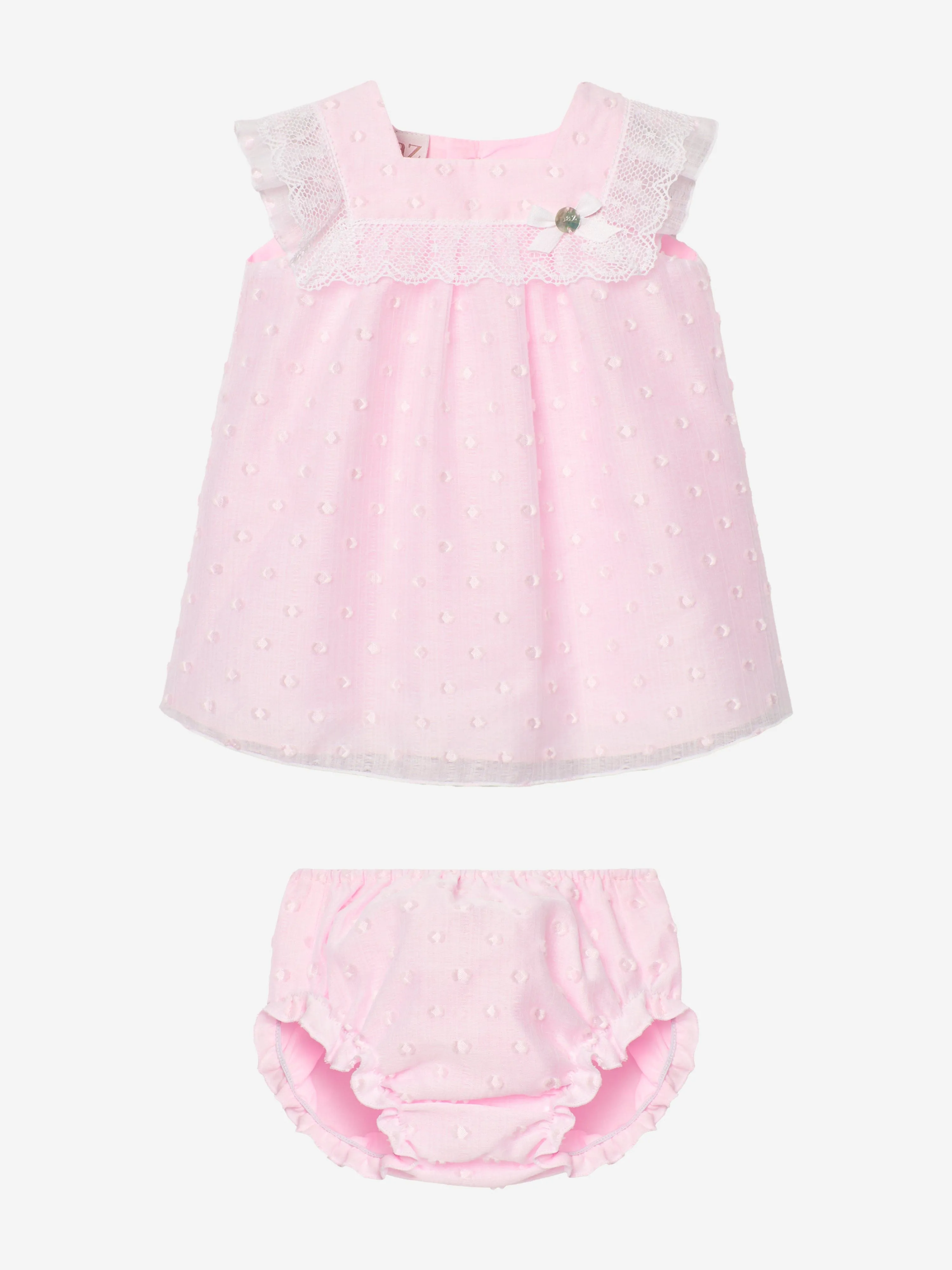Baby Girls Dress and Bloomers Set in Pink