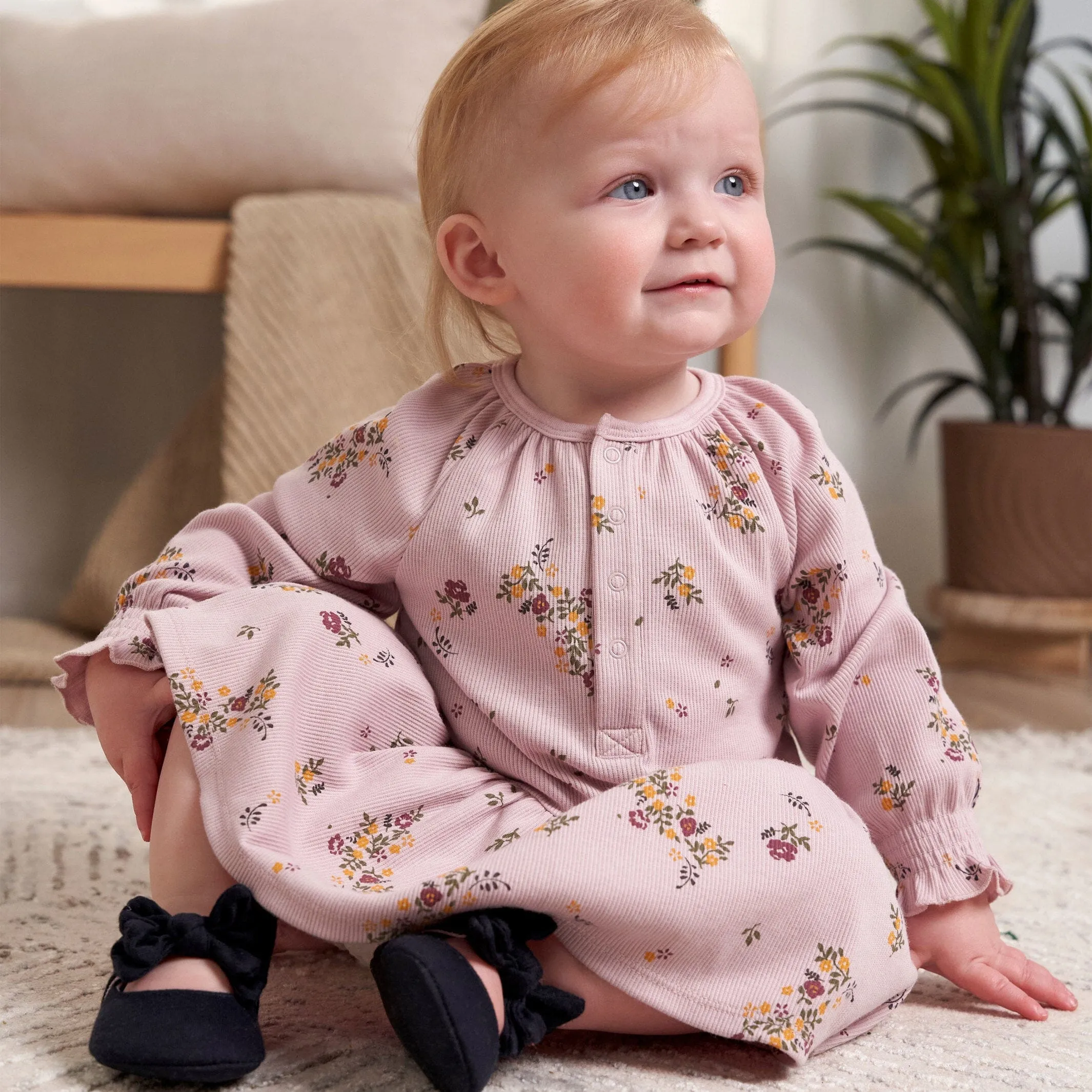 Baby Girls Floral Dress Gerber Childrenswea