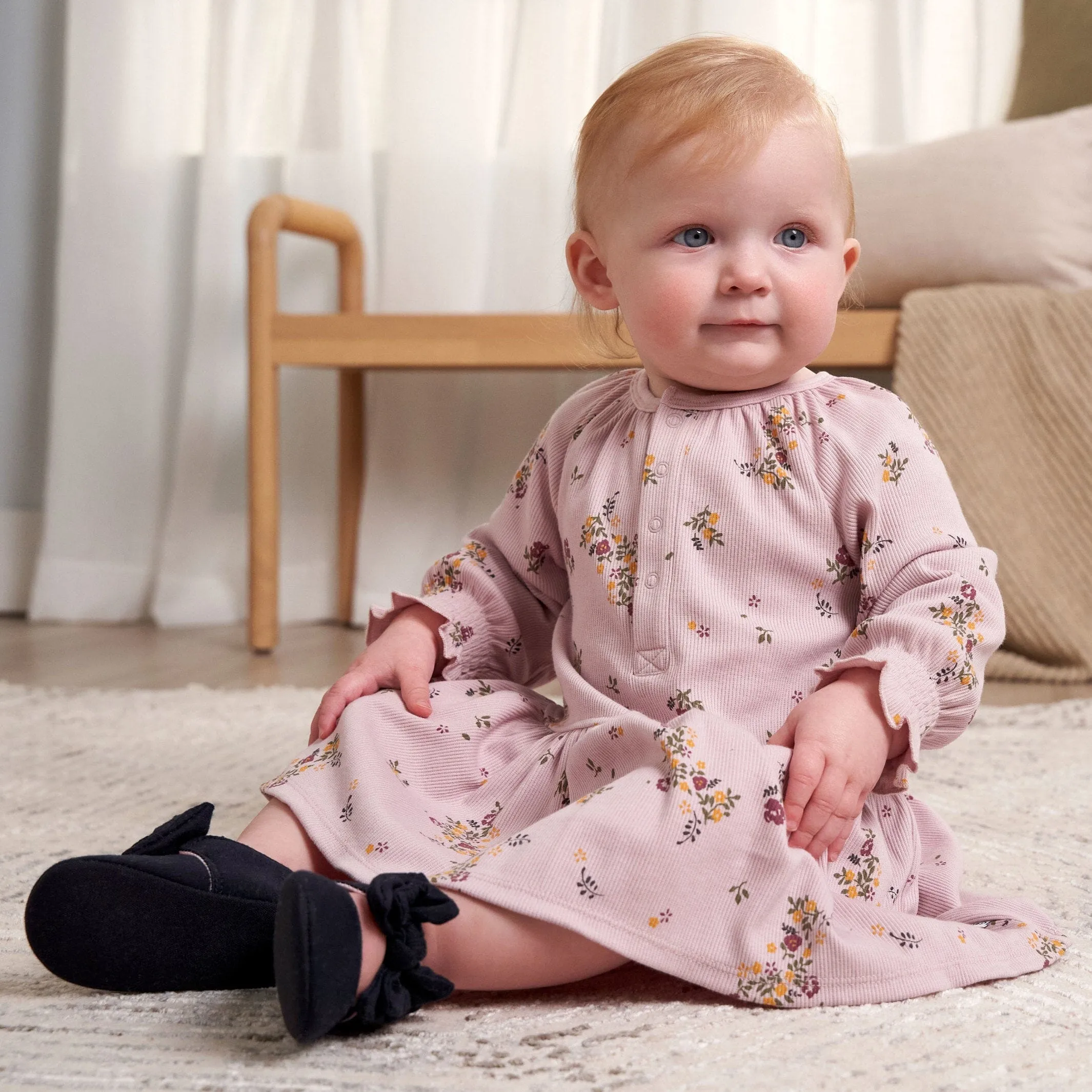 Baby Girls Floral Dress Gerber Childrenswea