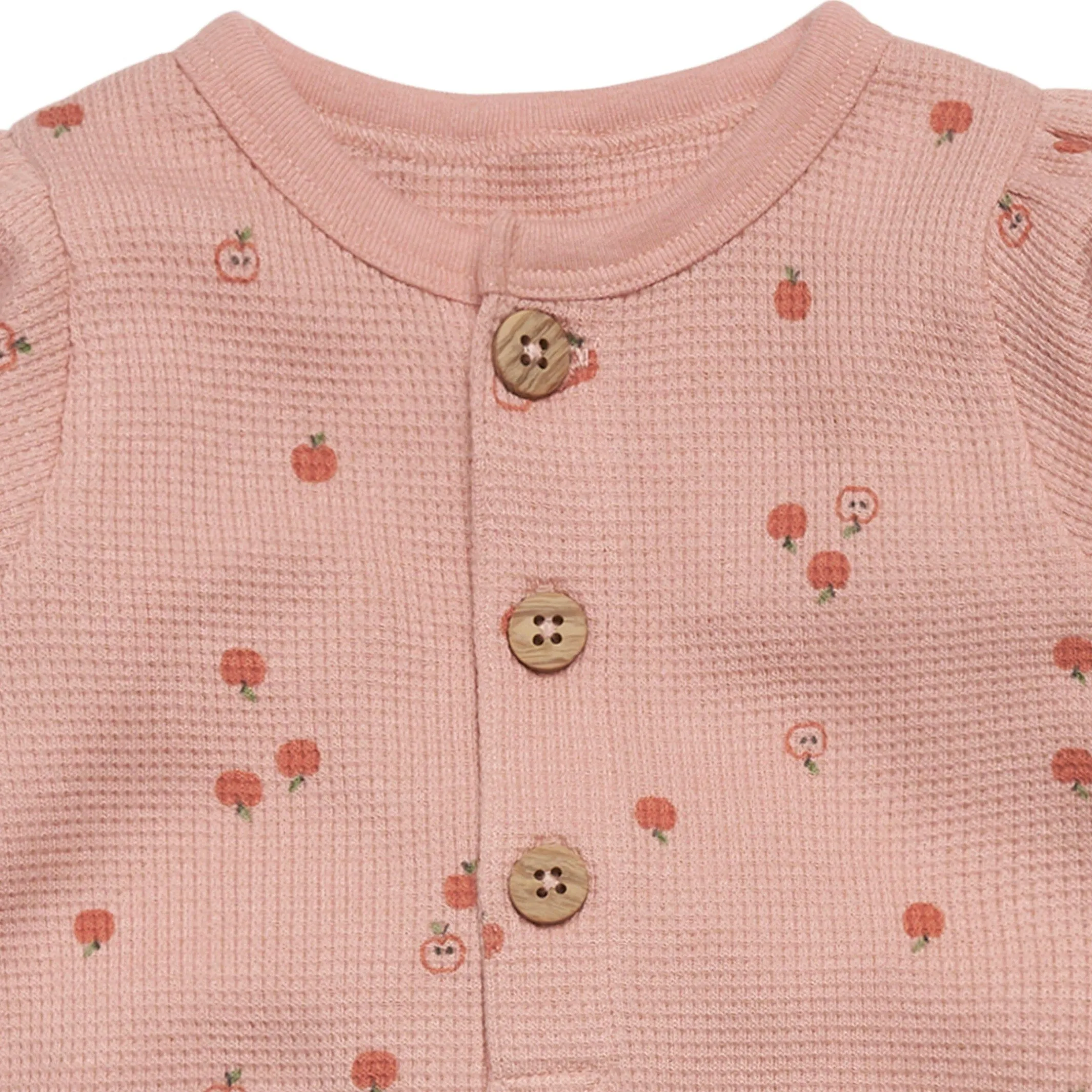 Baby Girls Little Apples Waffle Romper Gerber Childrenswea