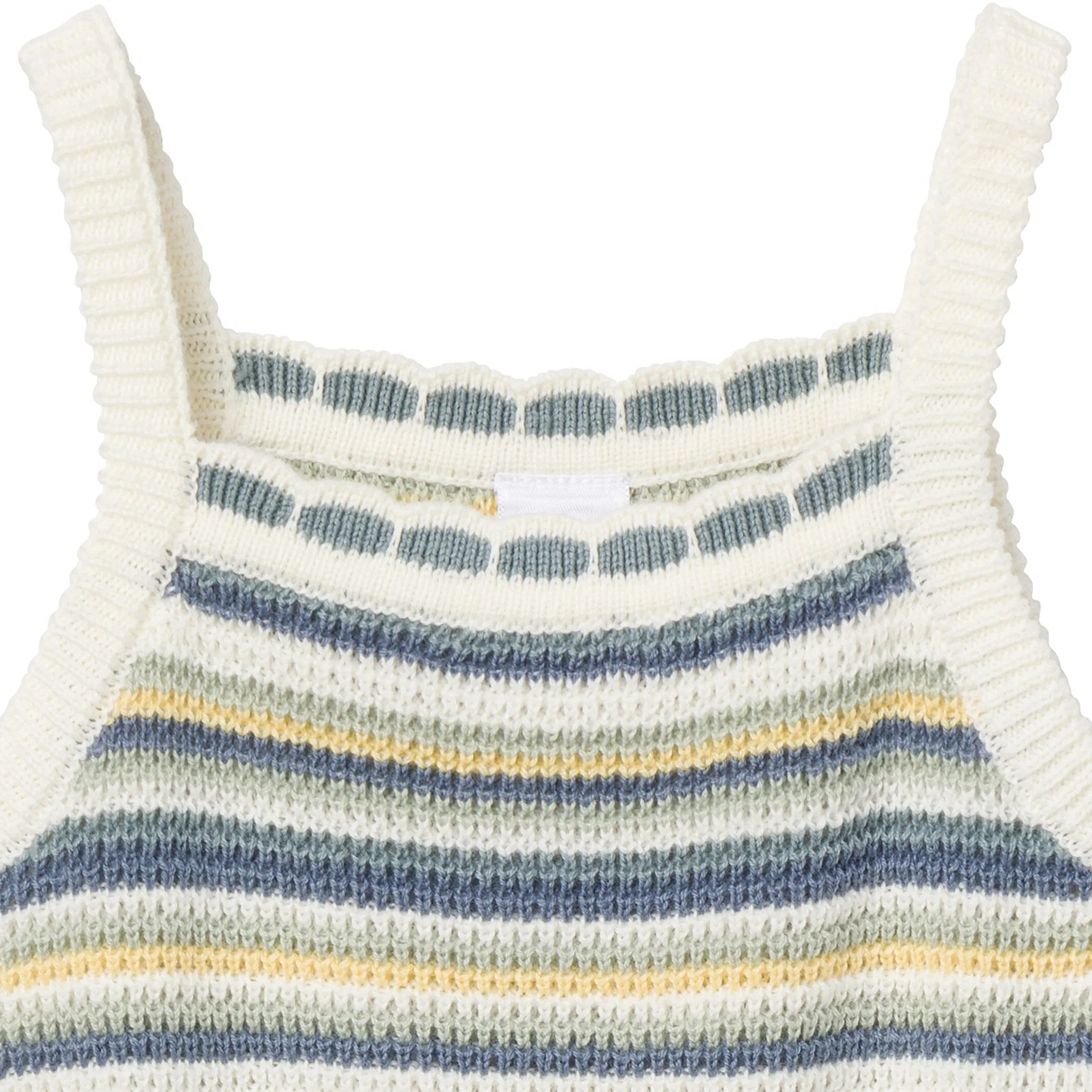 Baby Girls Medium Teal Stripe Crochet Sunsuit Romper Gerber Childrenswea