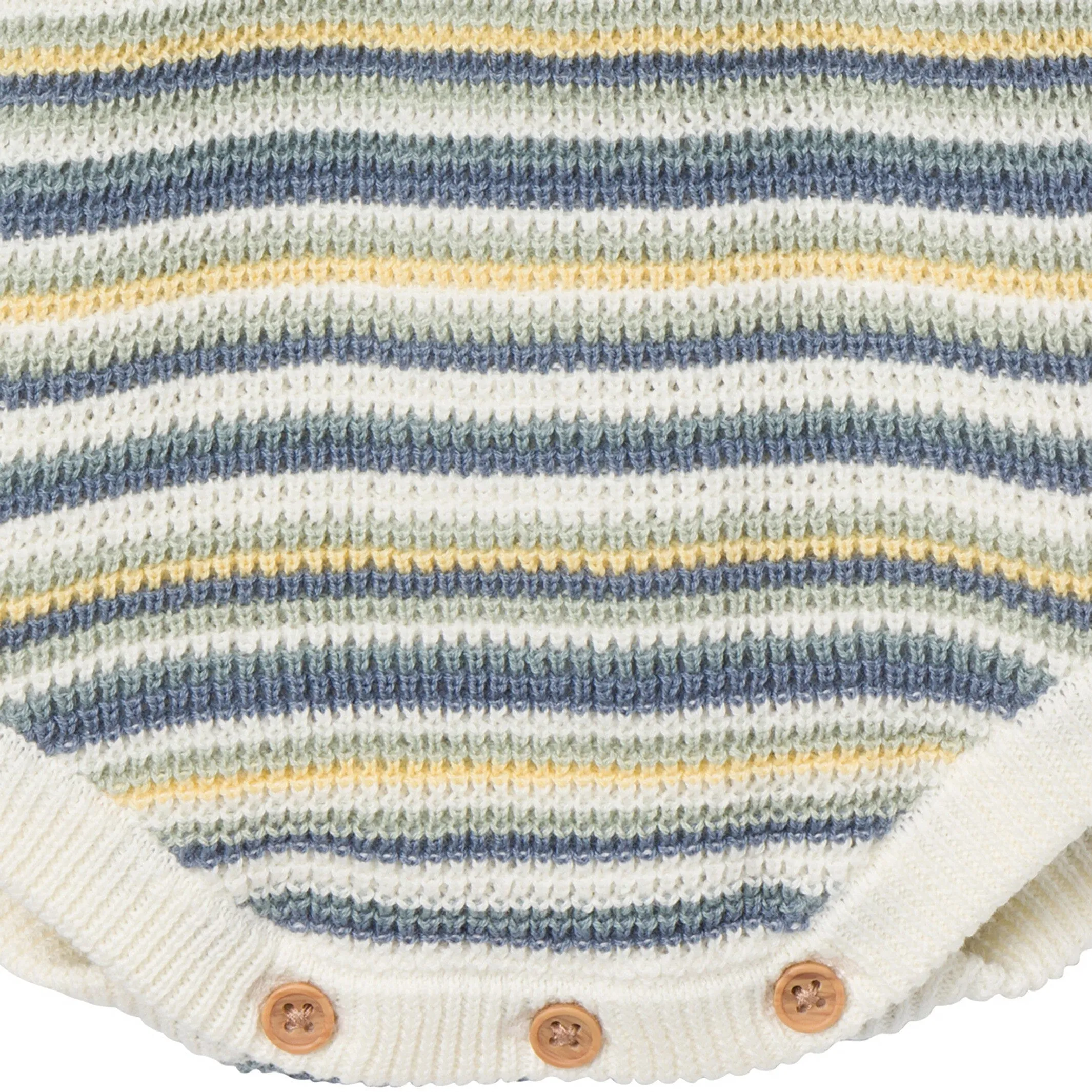 Baby Girls Medium Teal Stripe Crochet Sunsuit Romper Gerber Childrenswea