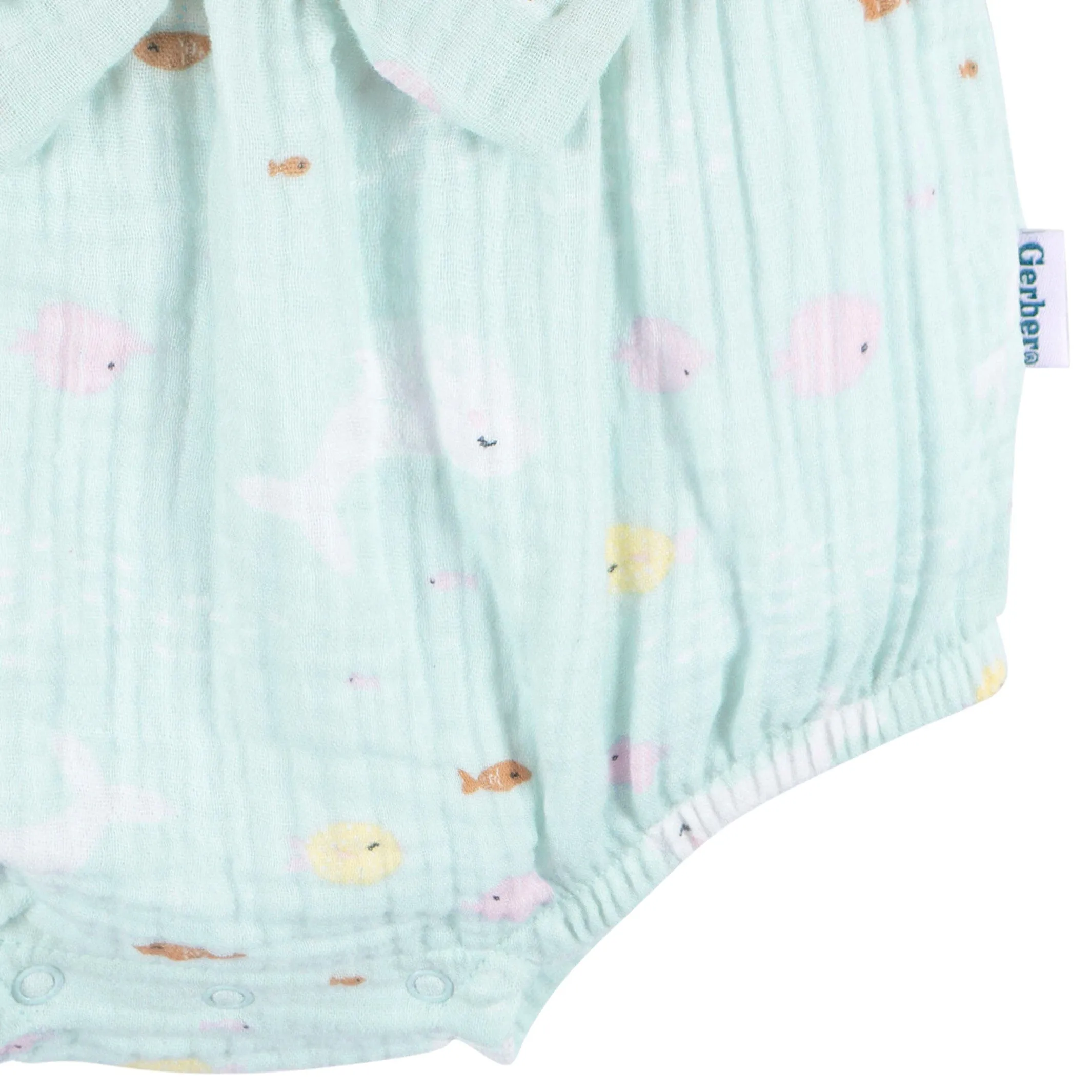 Baby Girls Ocean Bubble Romper Gerber Childrenswea