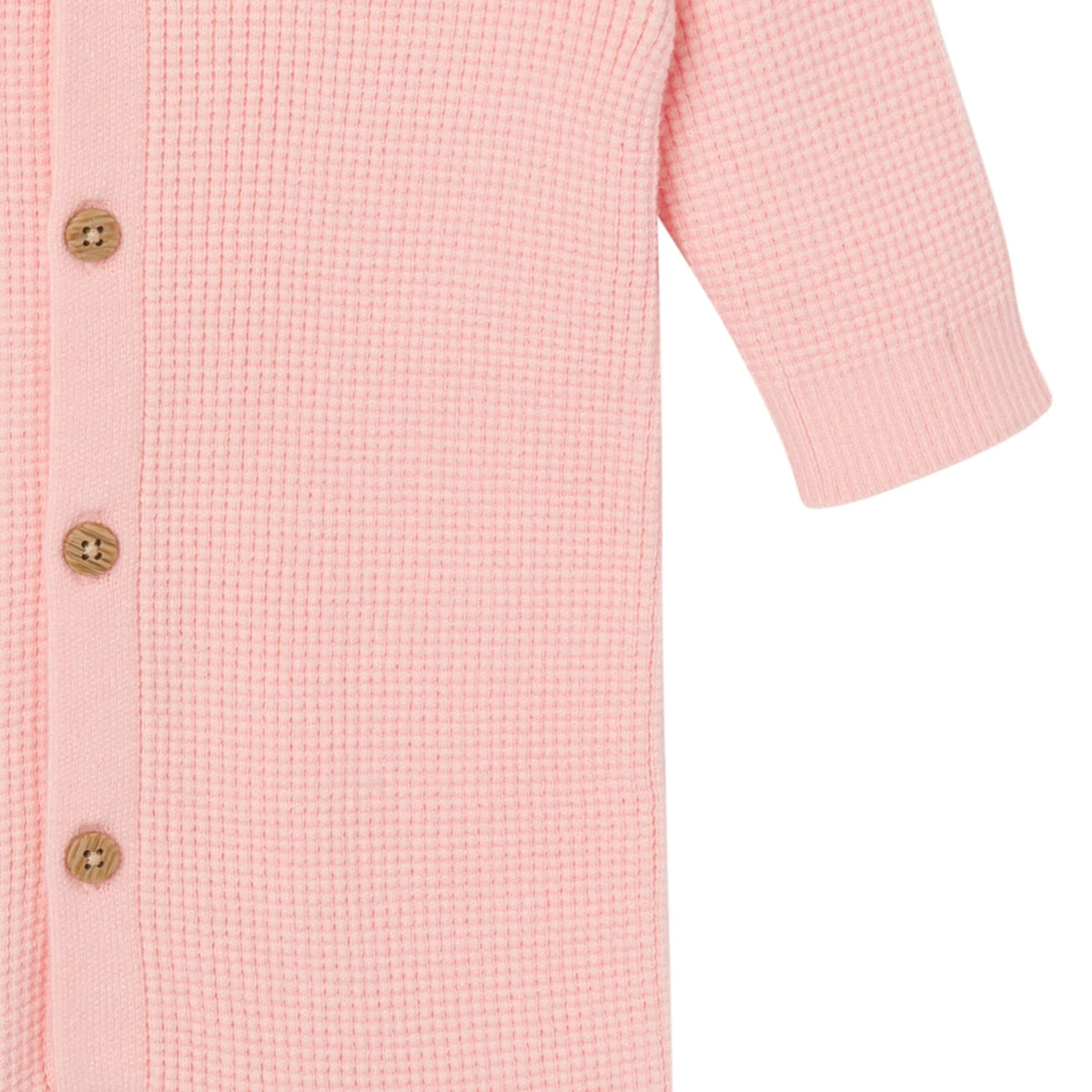 Baby Girls Pink Hooded Sweater Romper Gerber Childrenswea