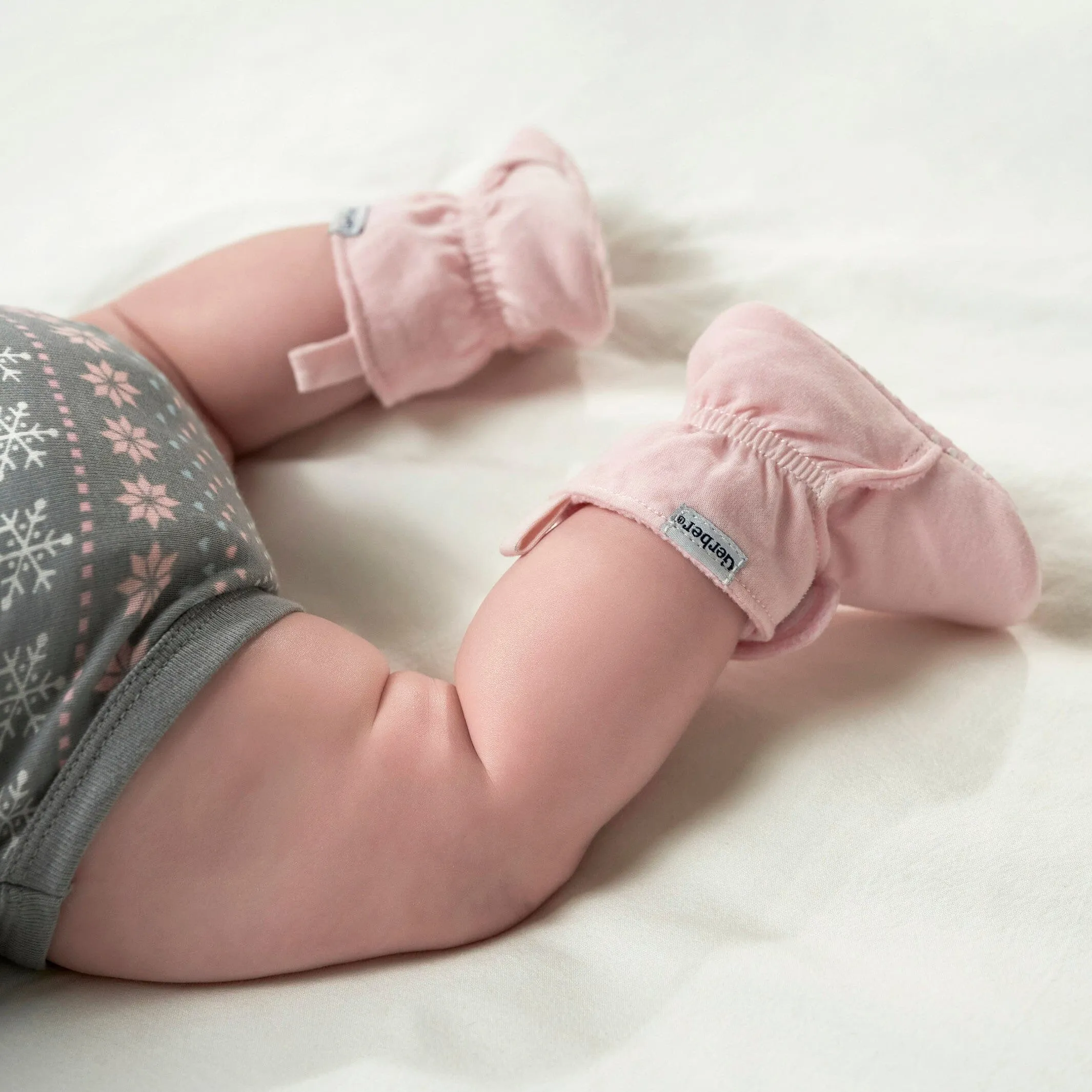 Baby Girls Pink Soft Booties Gerber Childrenswea