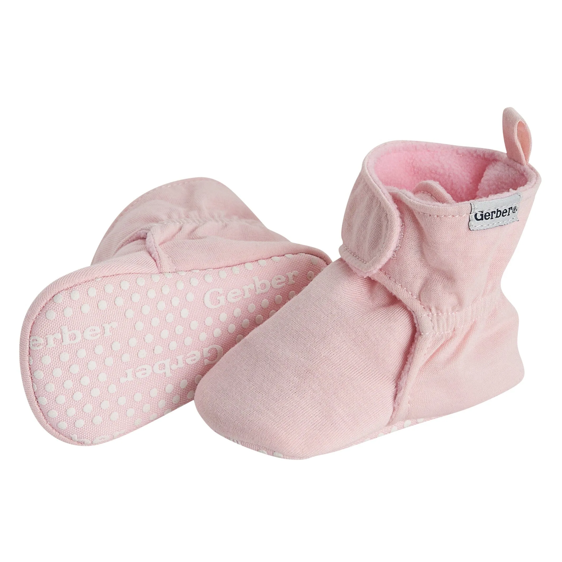 Baby Girls Pink Soft Booties Gerber Childrenswea
