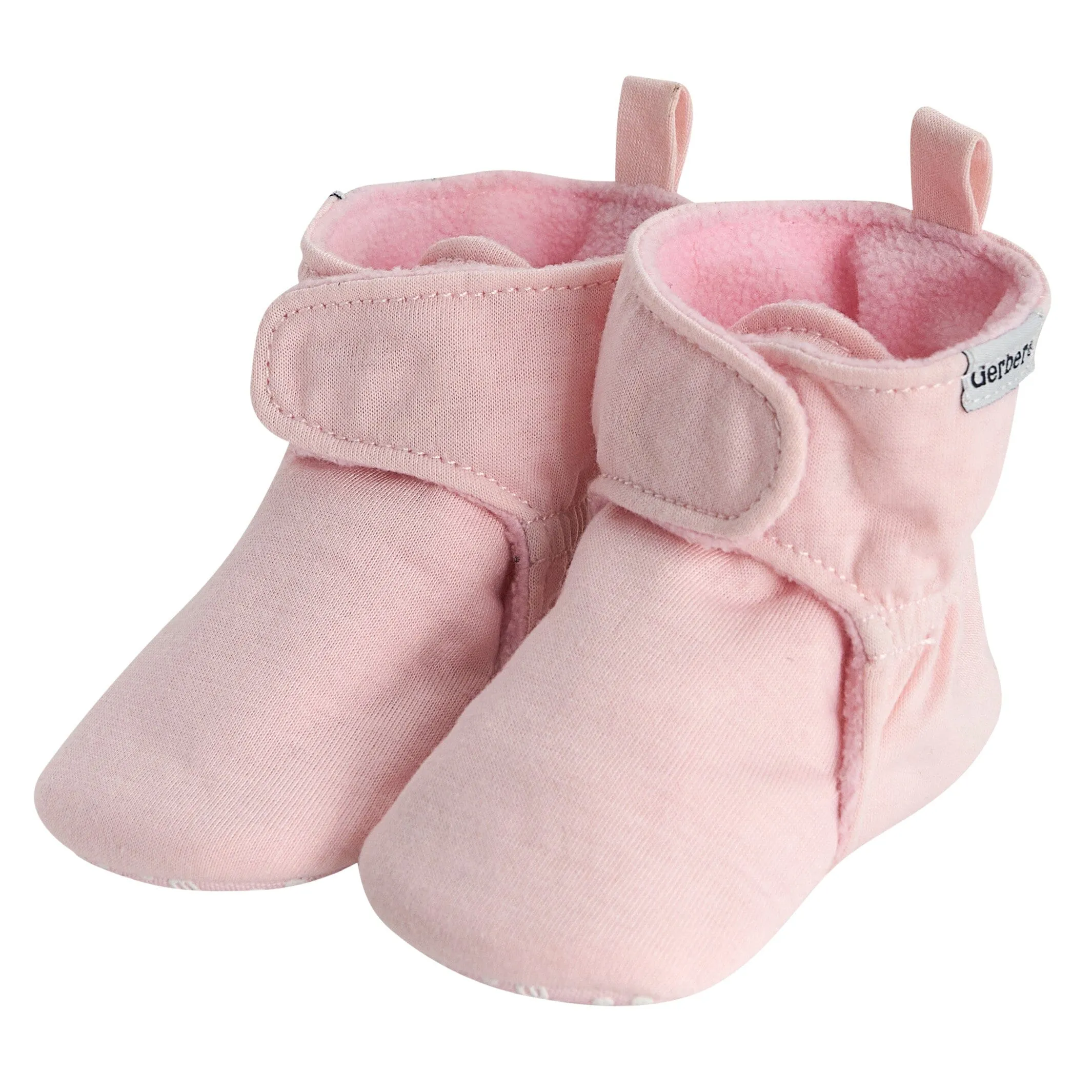 Baby Girls Pink Soft Booties Gerber Childrenswea