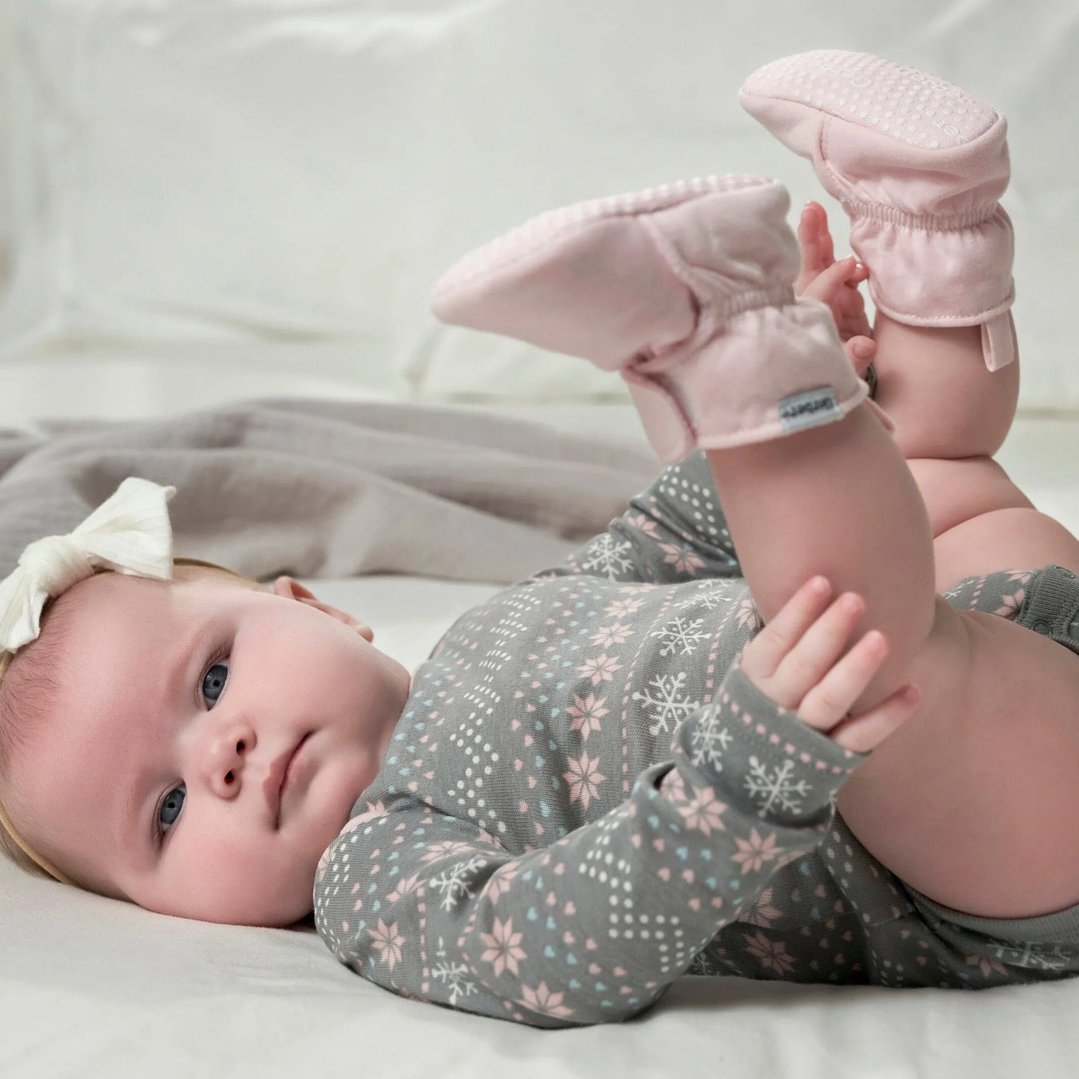 Baby Girls Pink Soft Booties Gerber Childrenswea