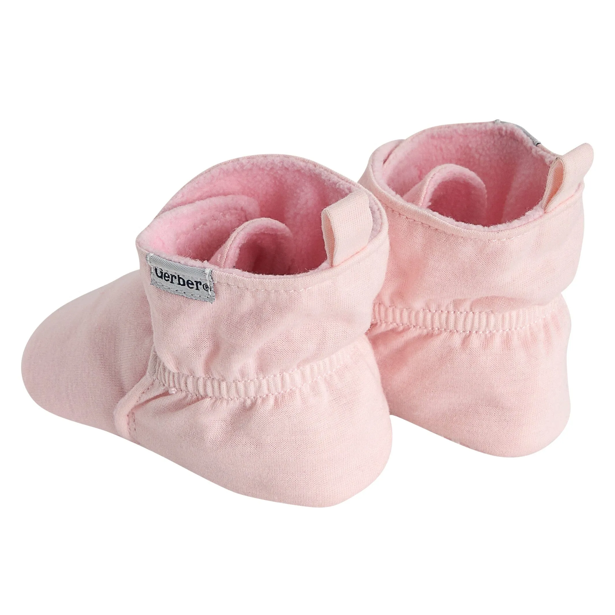 Baby Girls Pink Soft Booties Gerber Childrenswea