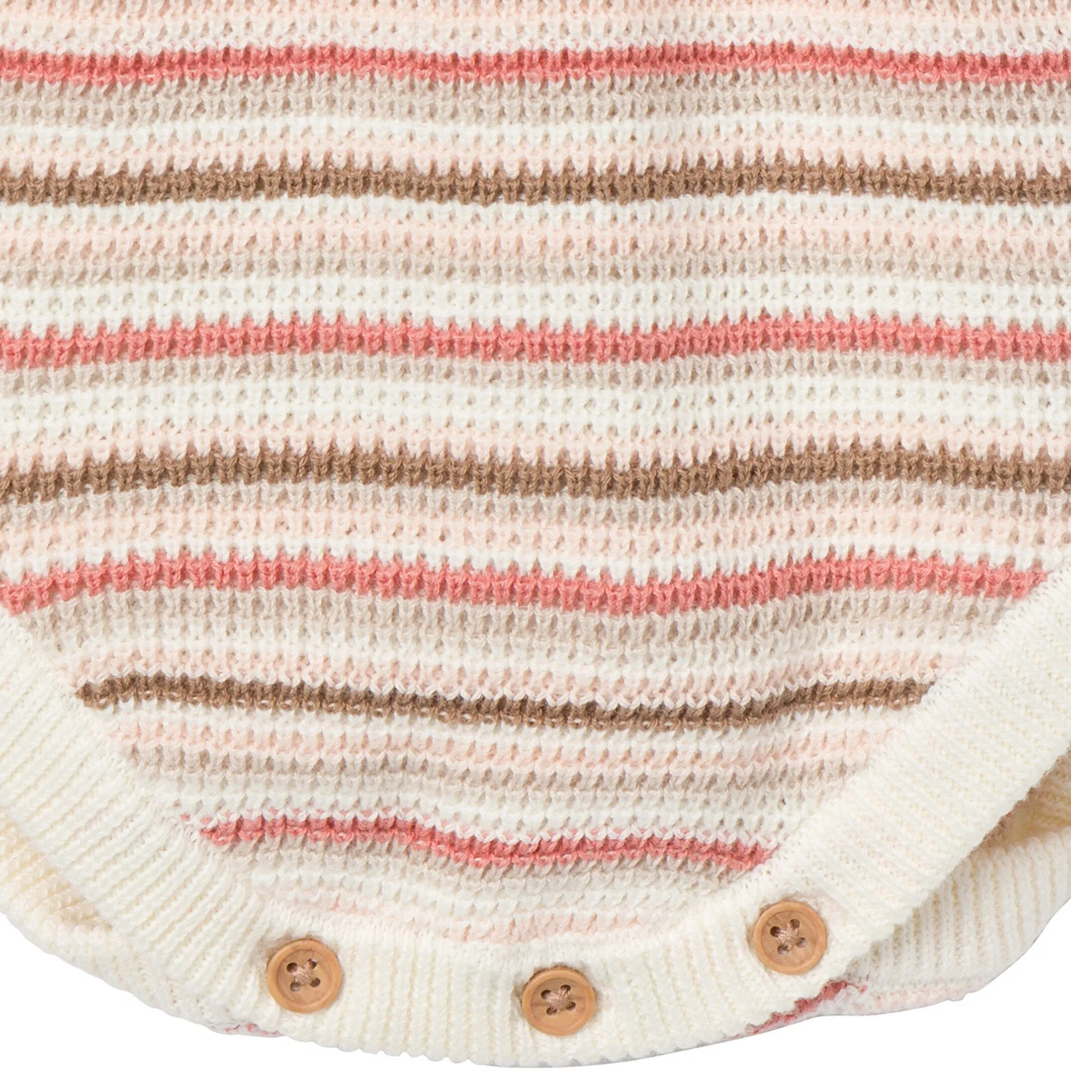 Baby Girls Pink Stripe Crochet Sunsuit Romper Gerber Childrenswea