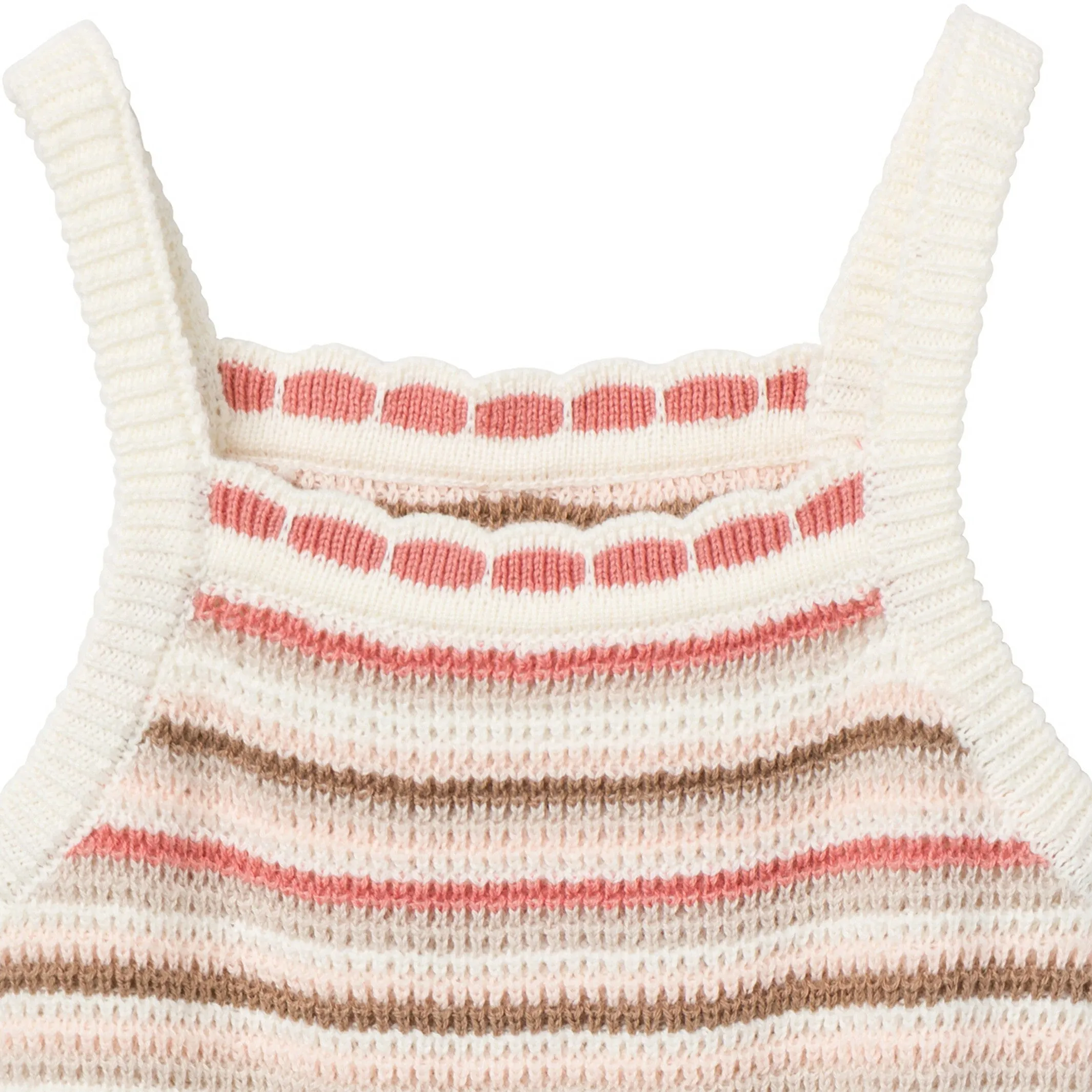Baby Girls Pink Stripe Crochet Sunsuit Romper Gerber Childrenswea