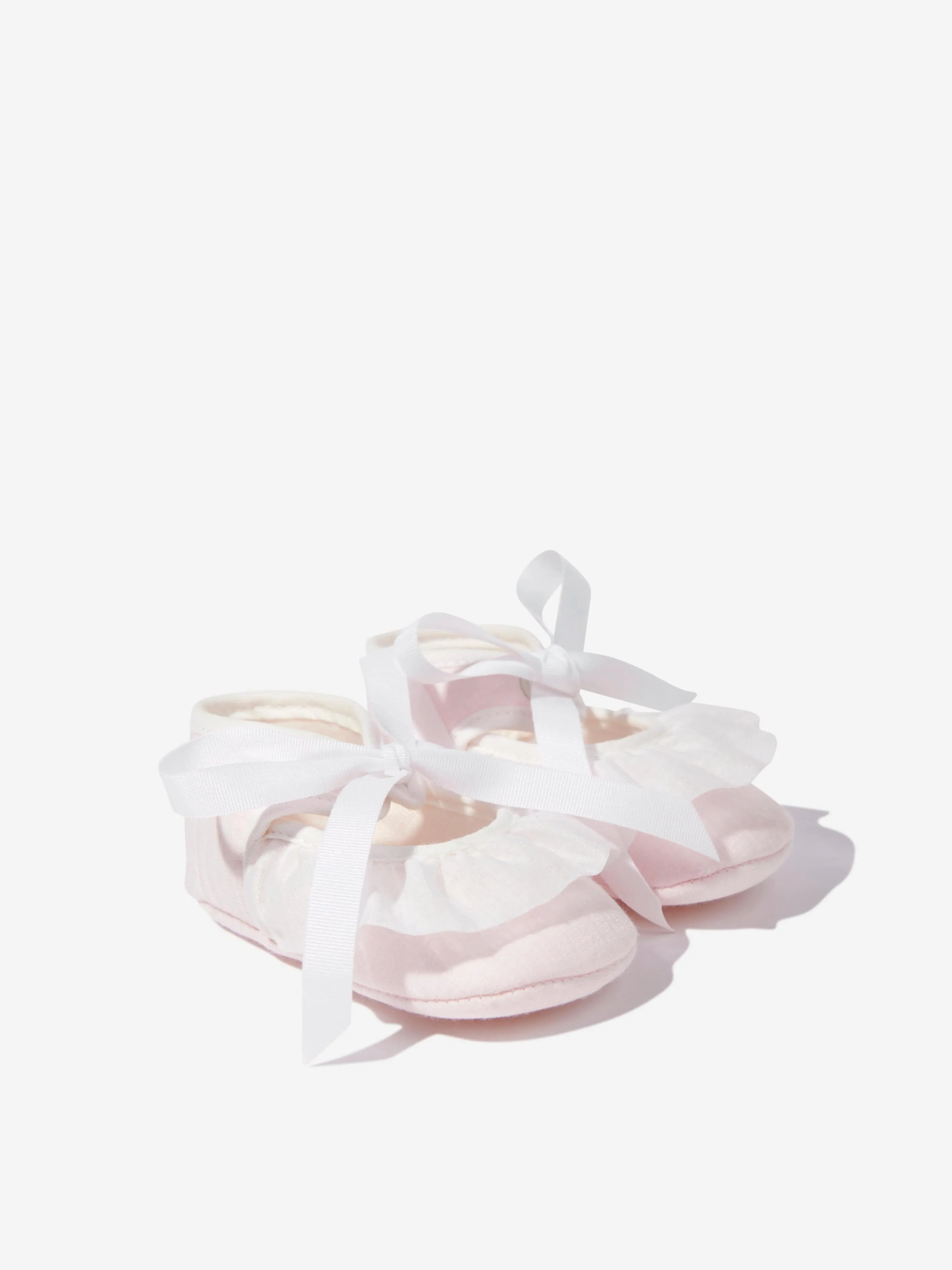 Baby Girls Ruffle Pre-Walker Shoes in Pink
