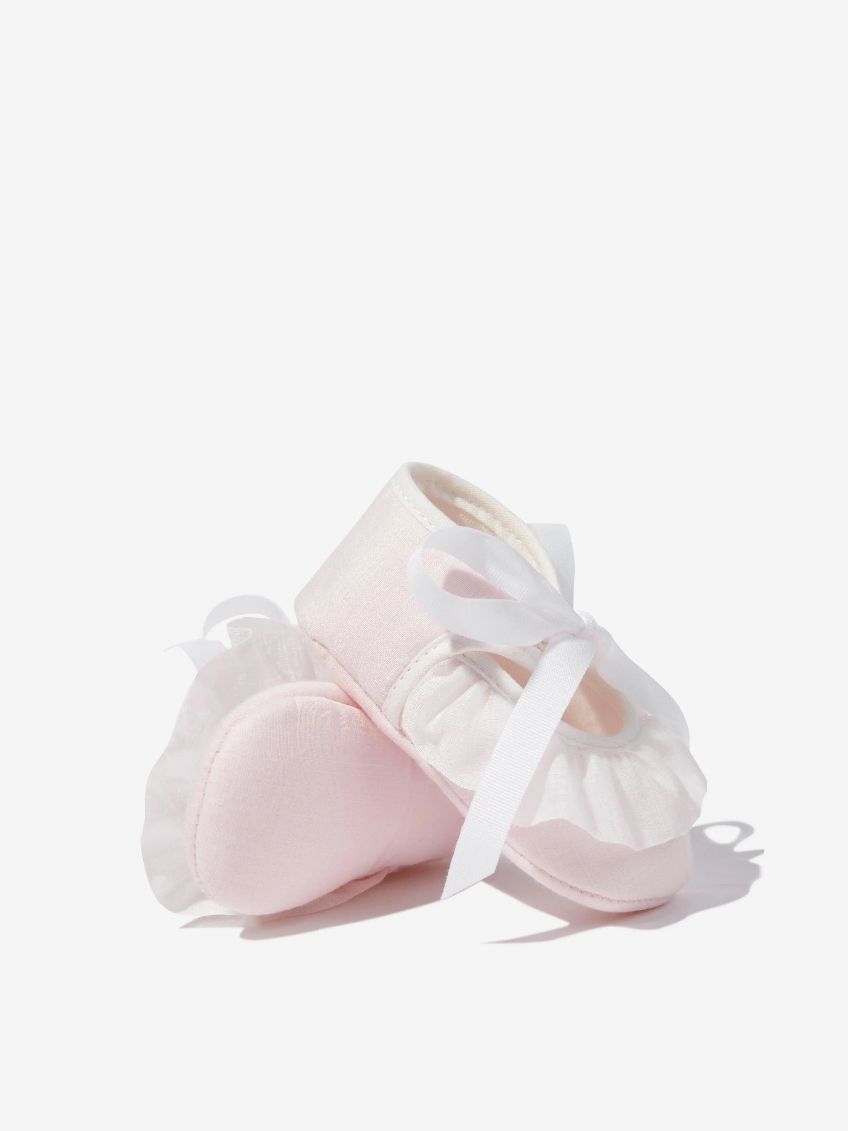 Baby Girls Ruffle Pre-Walker Shoes in Pink