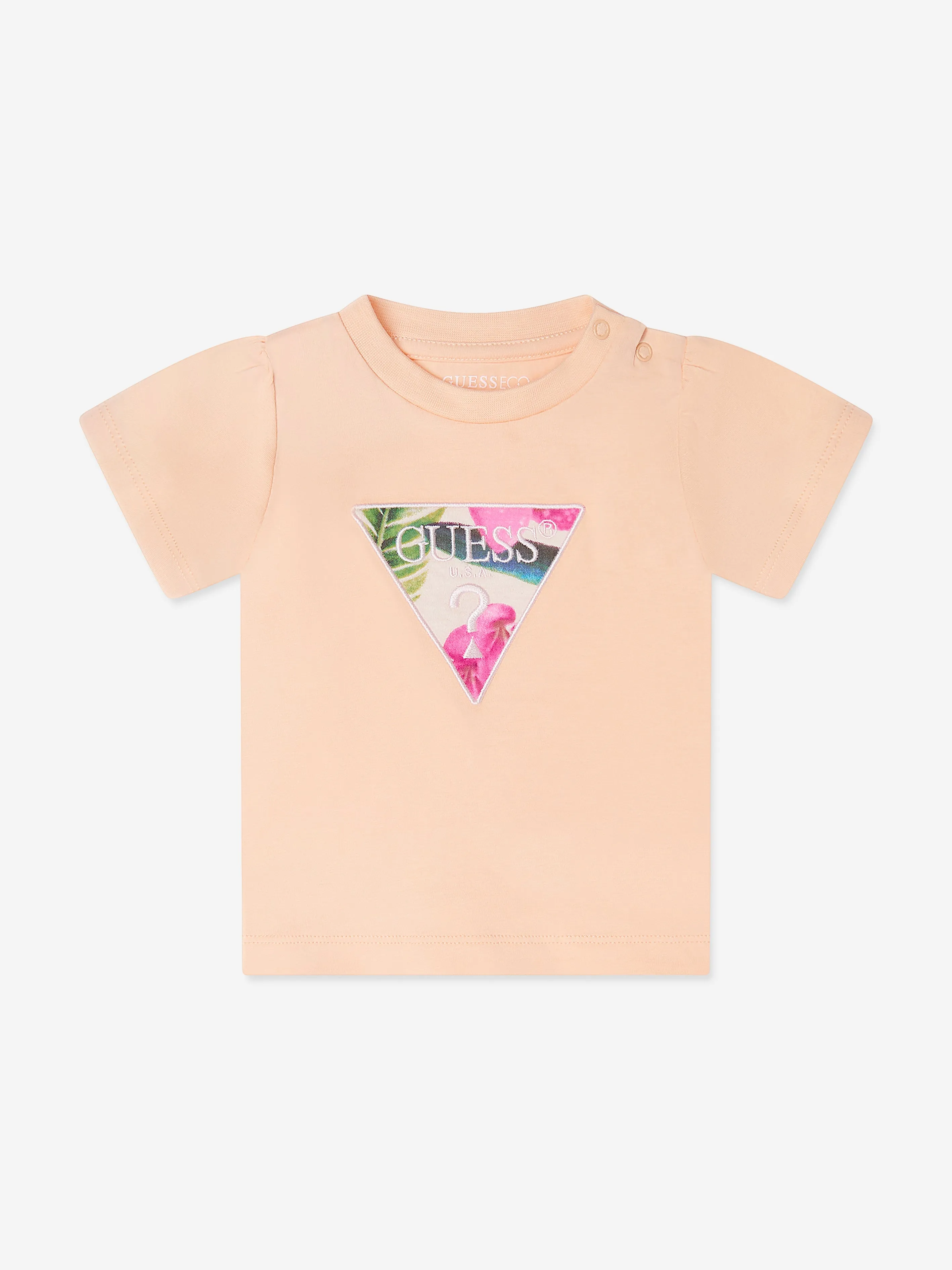 Baby Girls Short Set in Orange