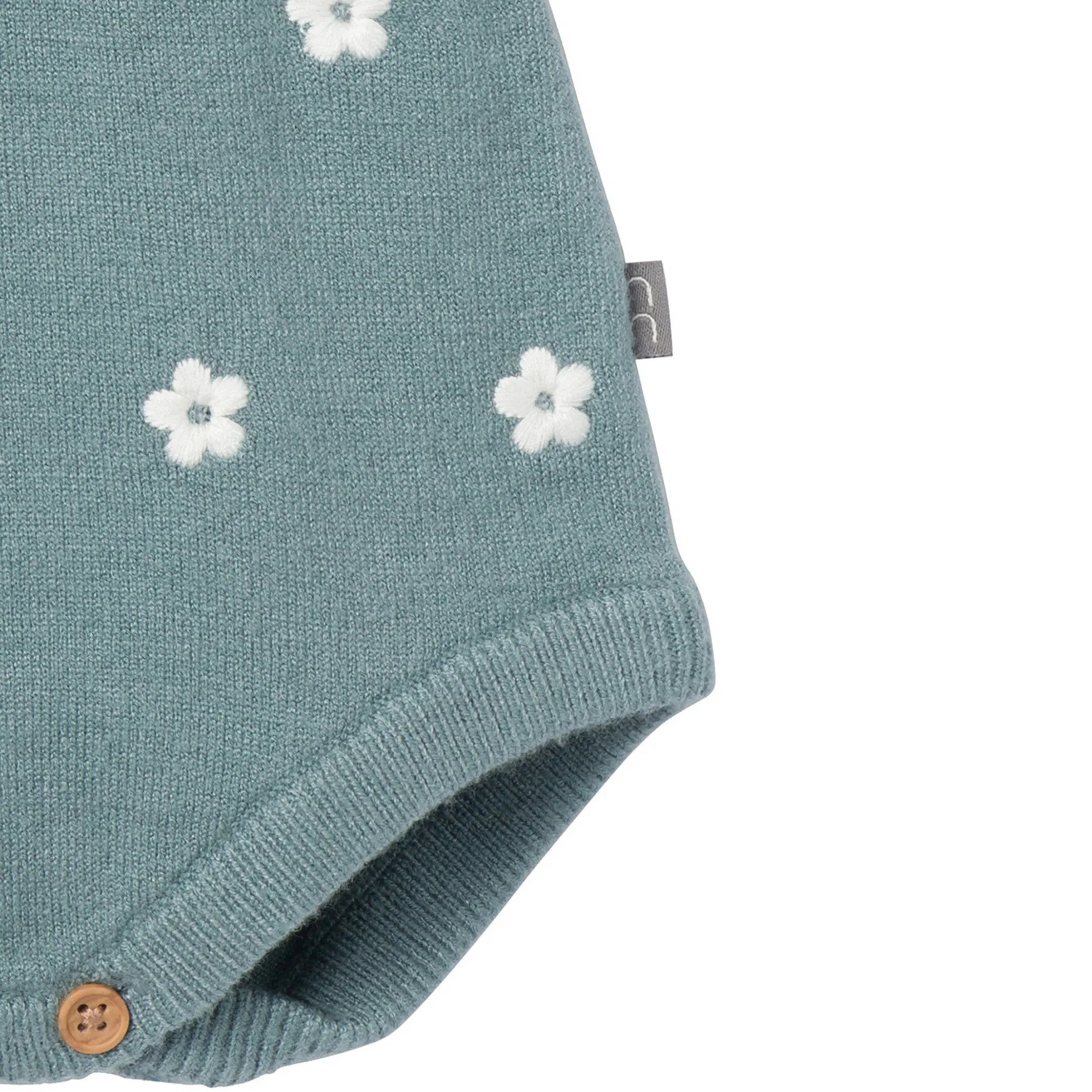Baby Girls Teal Floral Jersey Sunsuit Romper Gerber Childrenswea