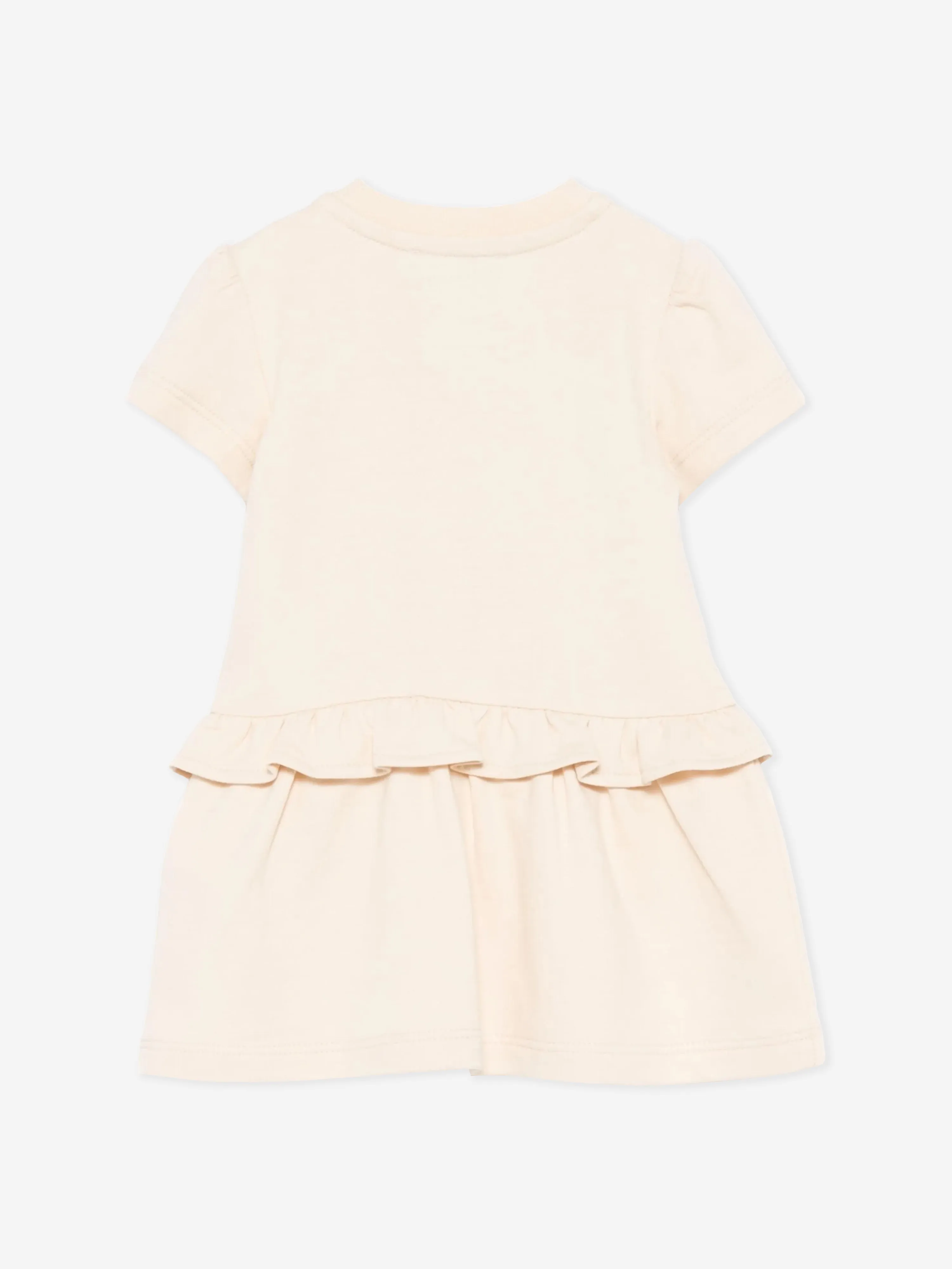Baby Girls Teddy Bear Dress in Beige