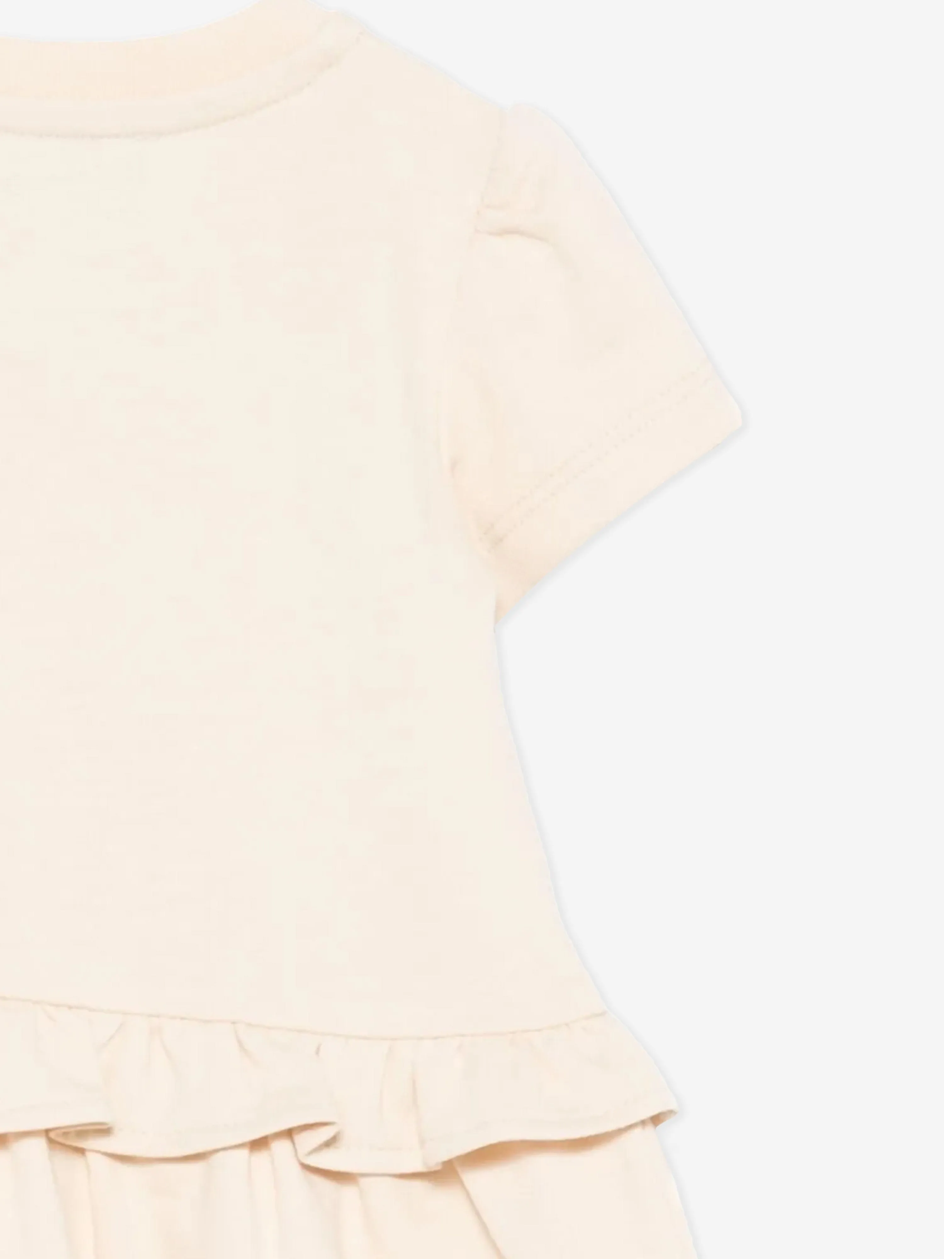 Baby Girls Teddy Bear Dress in Beige