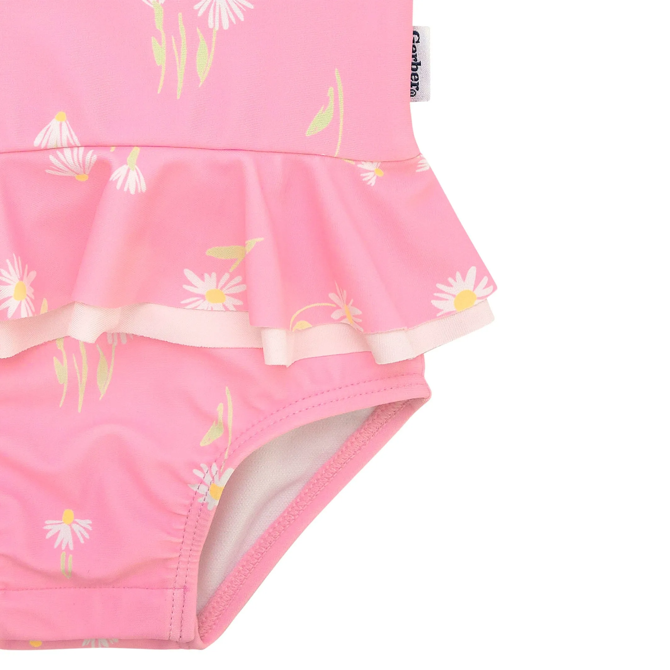 Baby Girls UPF 50  Daisies One-Piece Swimsuit Gerber Childrenswea