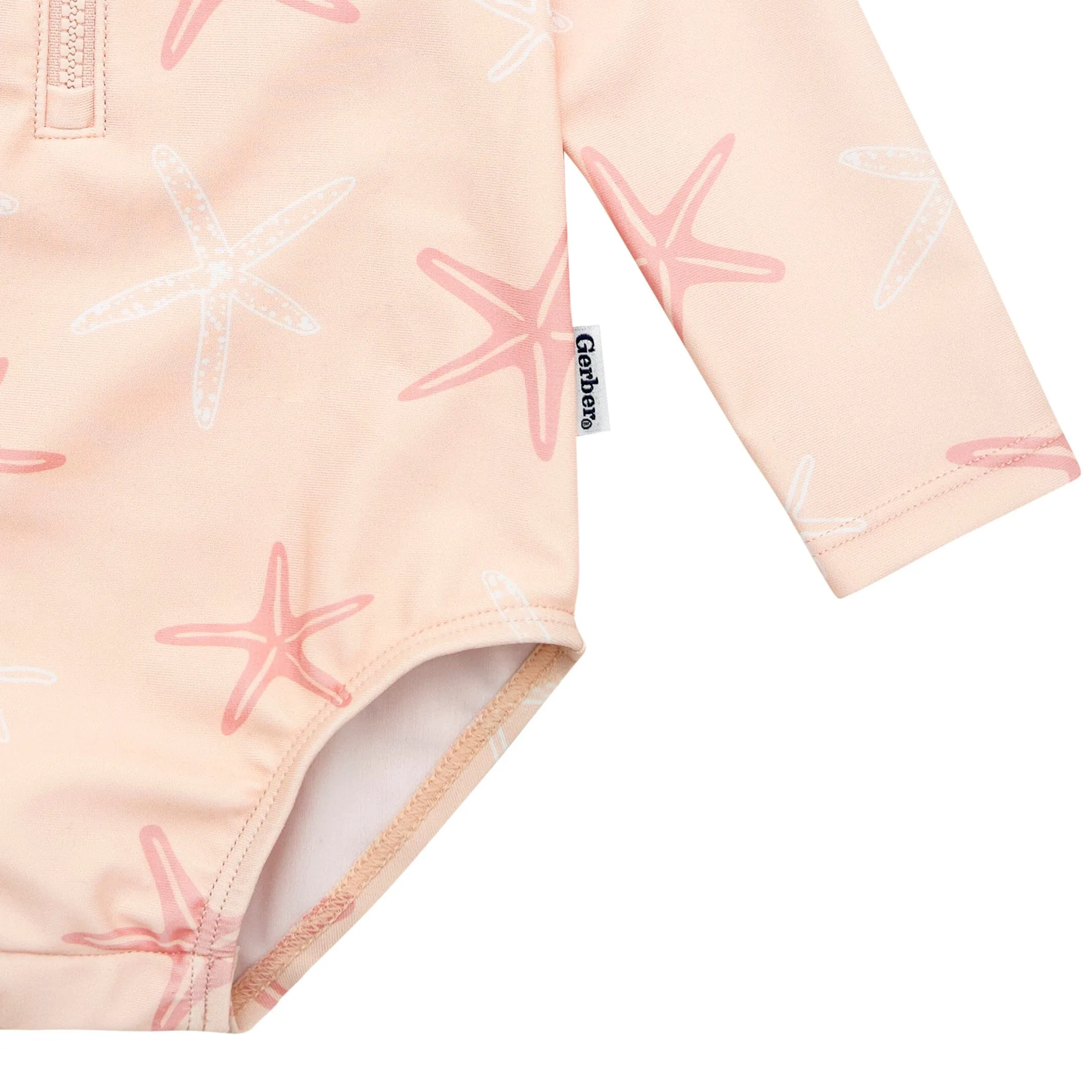 Baby Girls UPF 50  Starfish Rash Guard Gerber Childrenswea