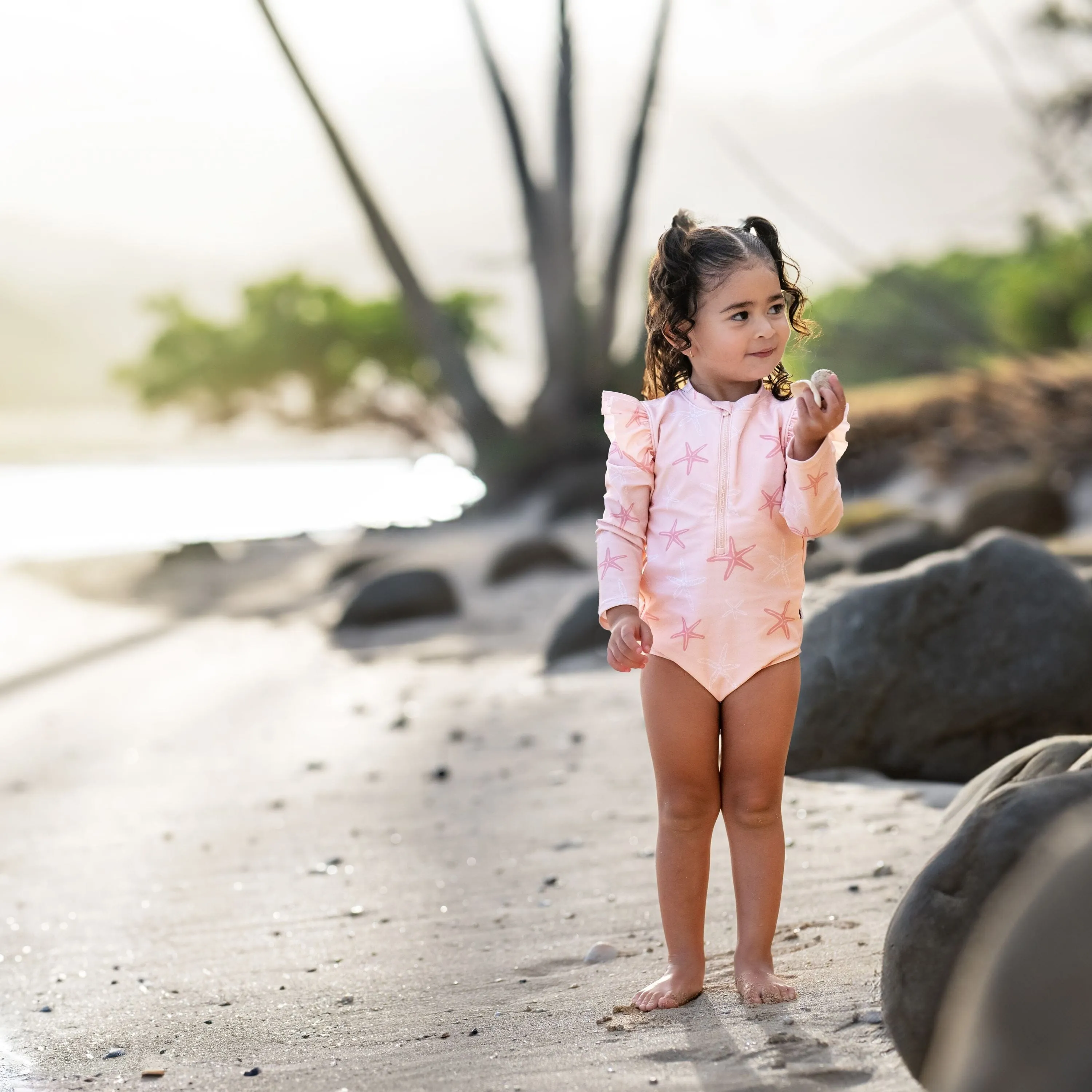 Baby Girls UPF 50  Starfish Rash Guard Gerber Childrenswea