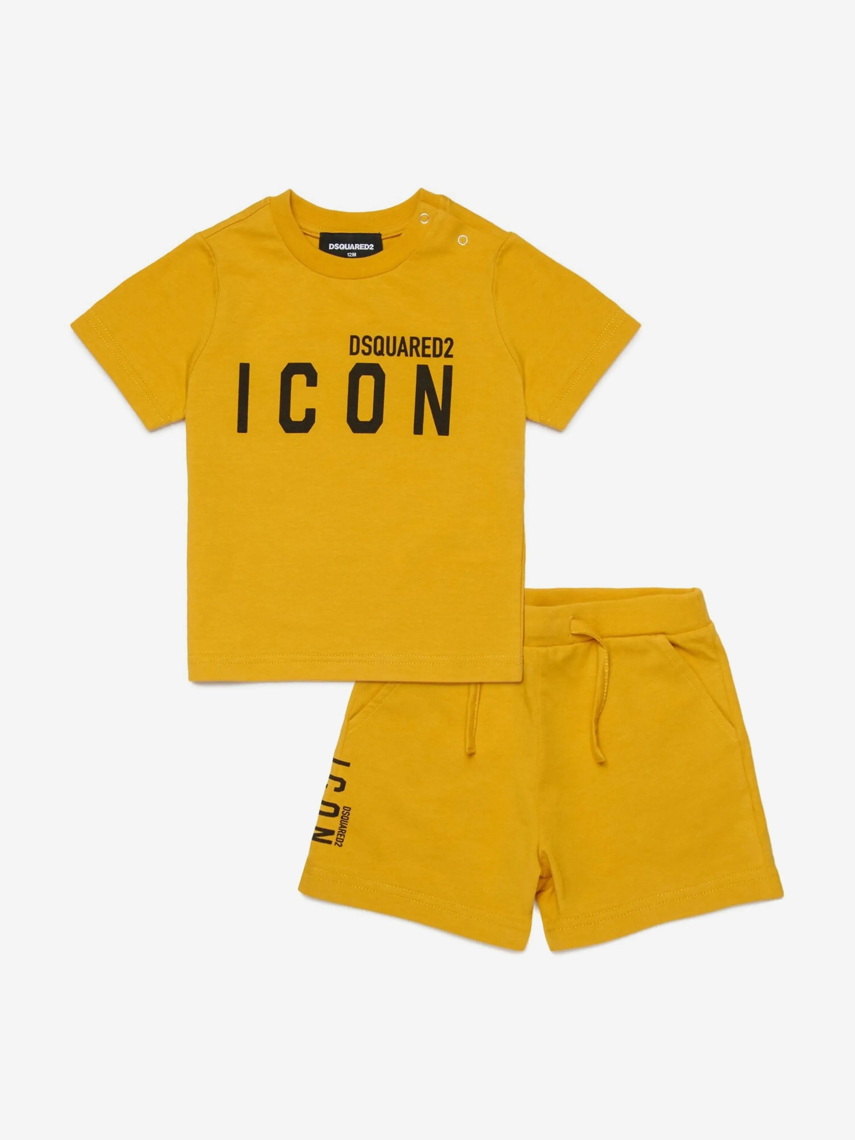 Baby Icon Short Pyjama Set in Yellow