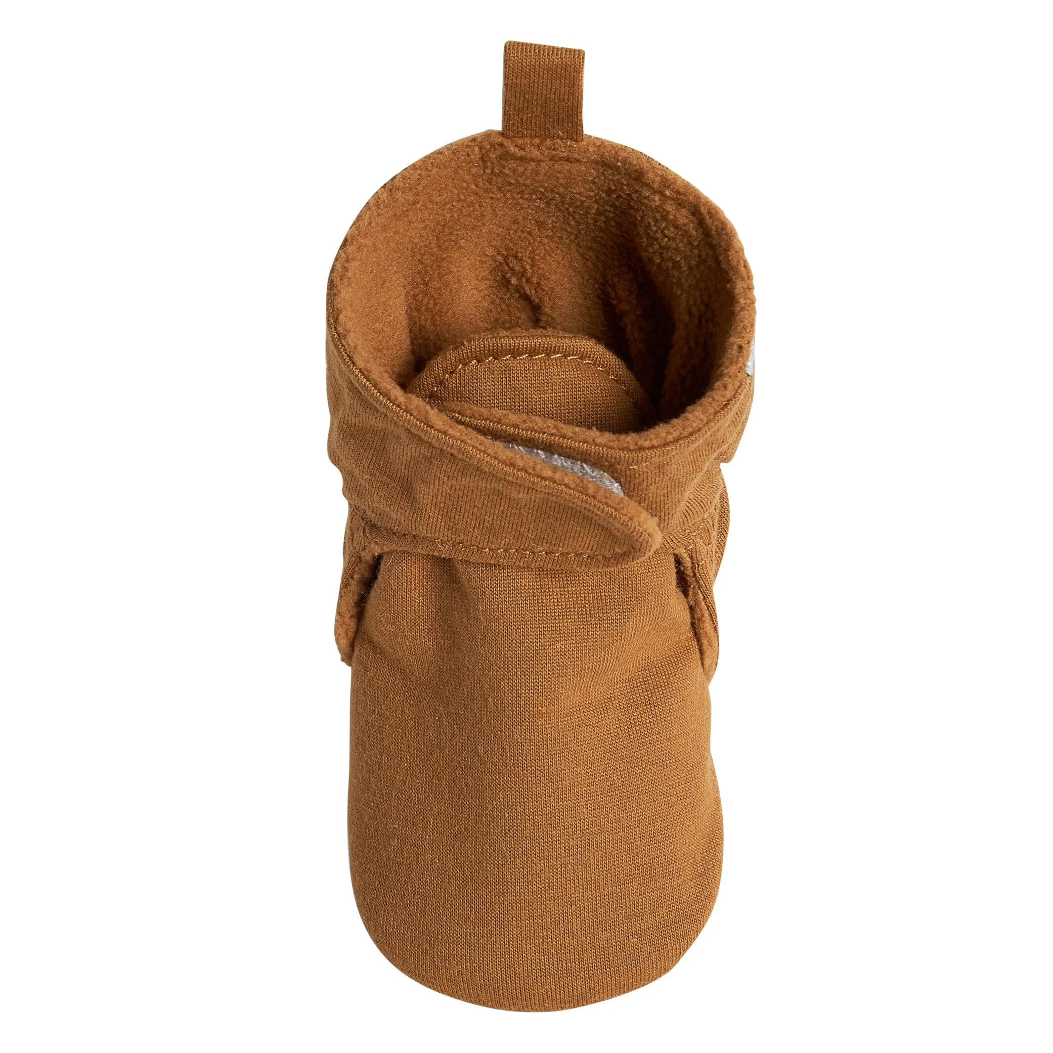Baby Neutral Brown Soft Booties Gerber Childrenswea