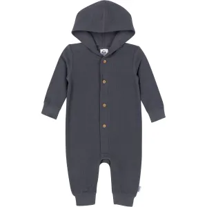 Baby Neutral Charcoal Hooded Romper Gerber Childrenswea
