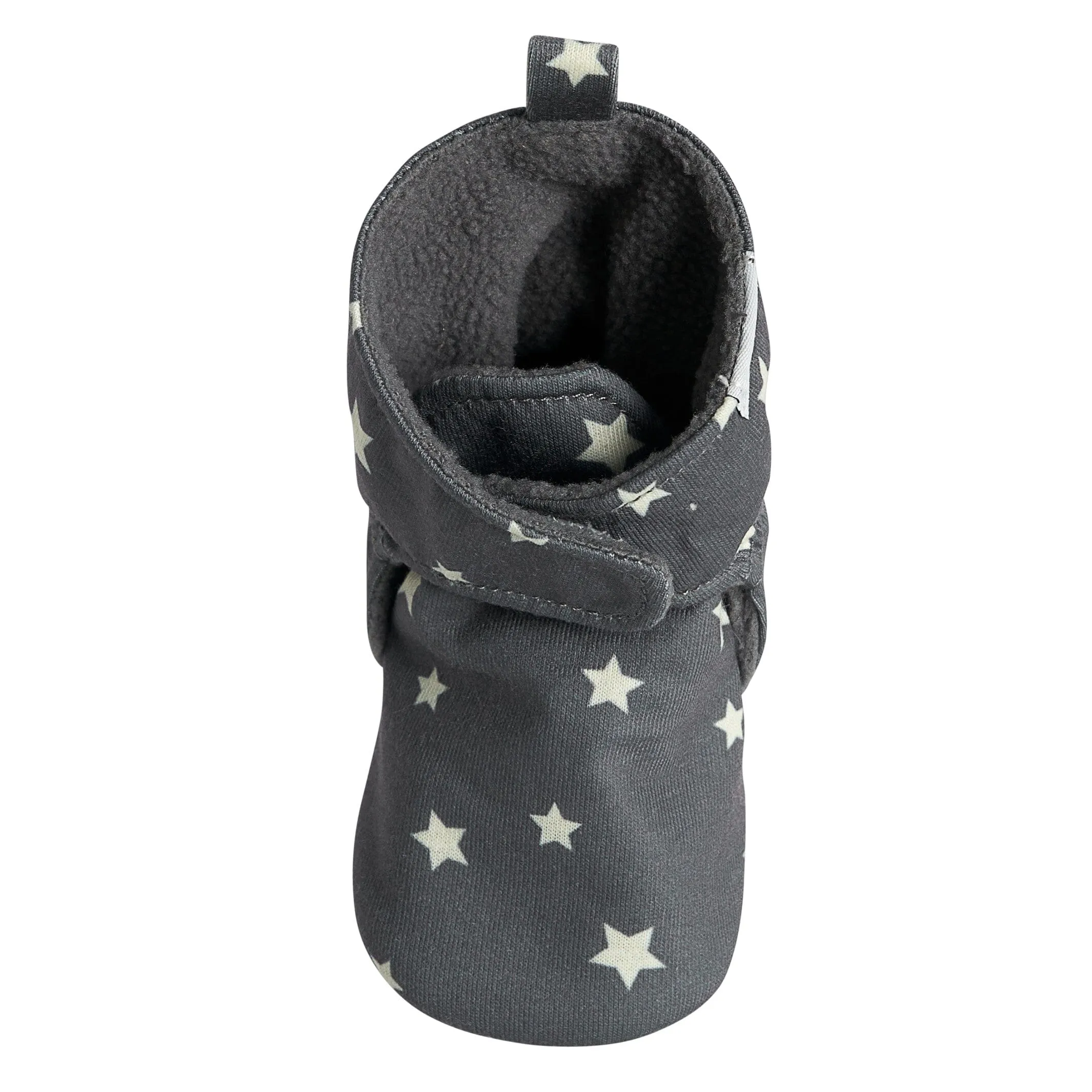 Baby Neutral Gray Stars Soft Booties Gerber Childrenswea