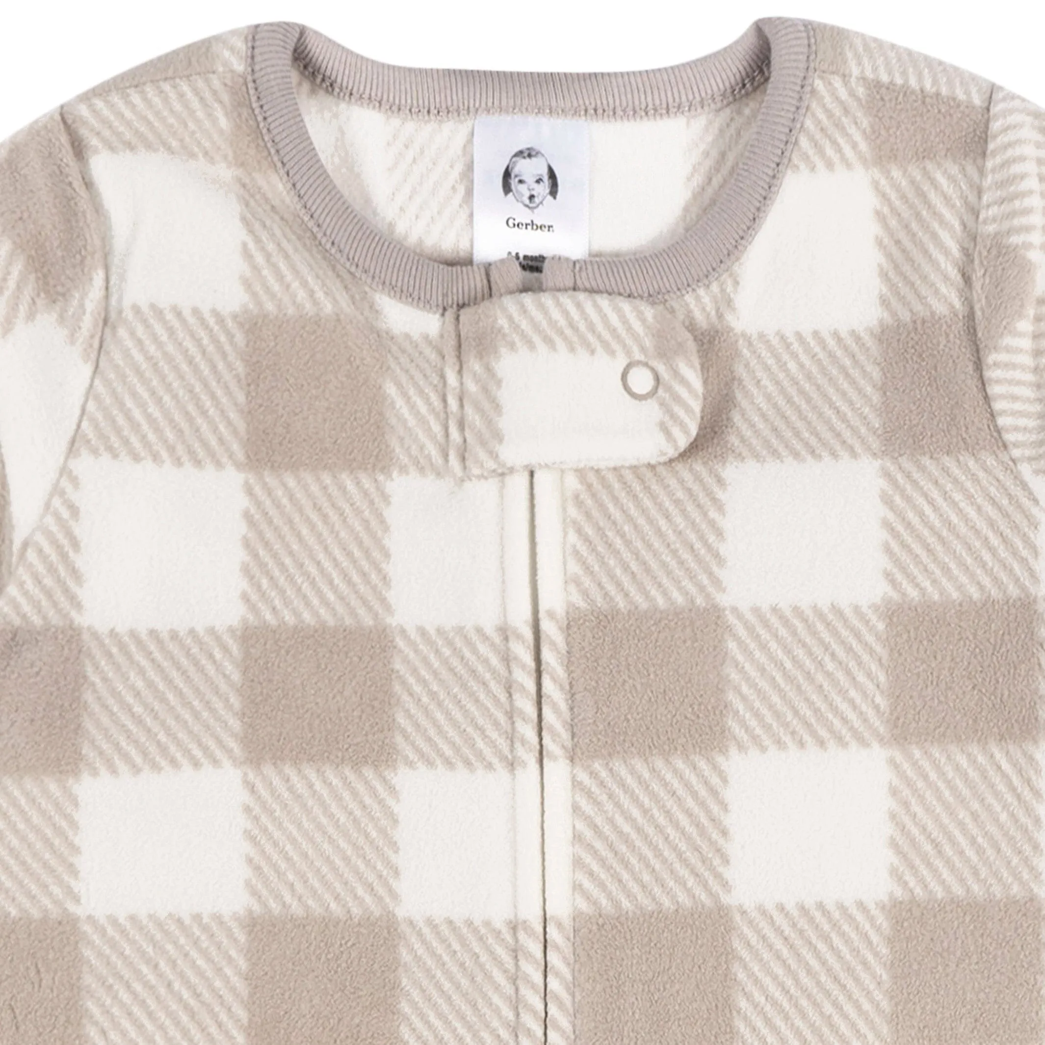Baby Neutral Grey Plaid Wearable Blanket Gerber Childrenswea
