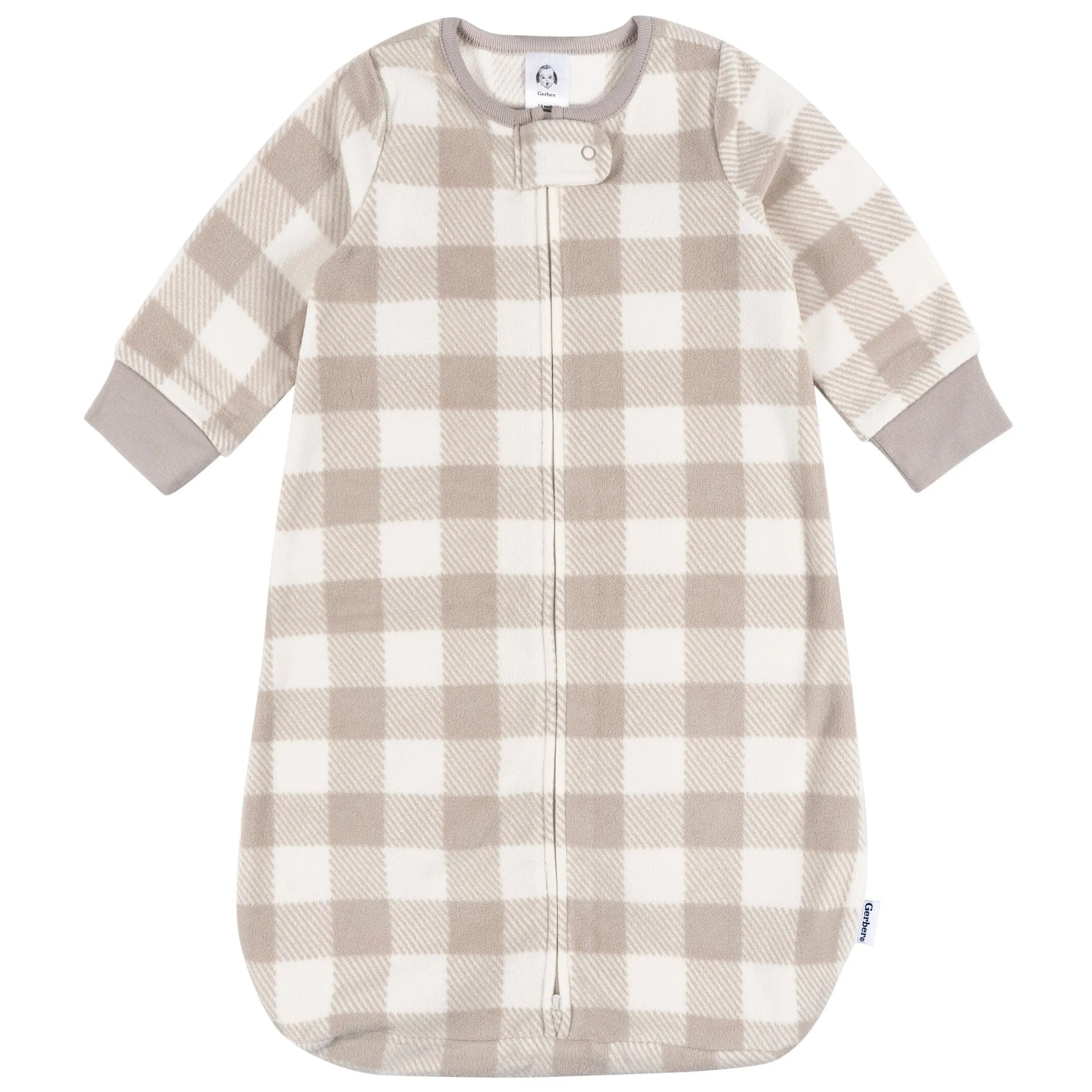 Baby Neutral Grey Plaid Wearable Blanket Gerber Childrenswea