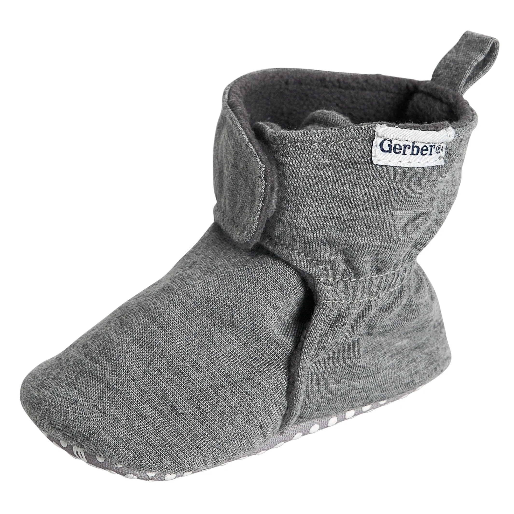 Baby Neutral Heather Gray Soft Booties Gerber Childrenswea
