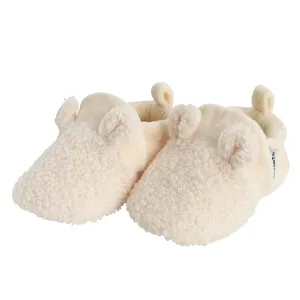 Baby Neutral Ivory Sherpa Booties Gerber Childrenswea