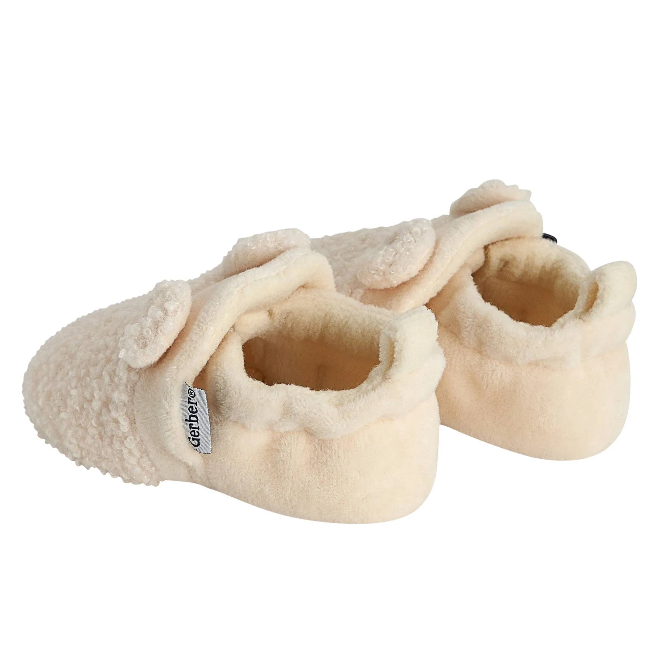 Baby Neutral Ivory Sherpa Booties Gerber Childrenswea