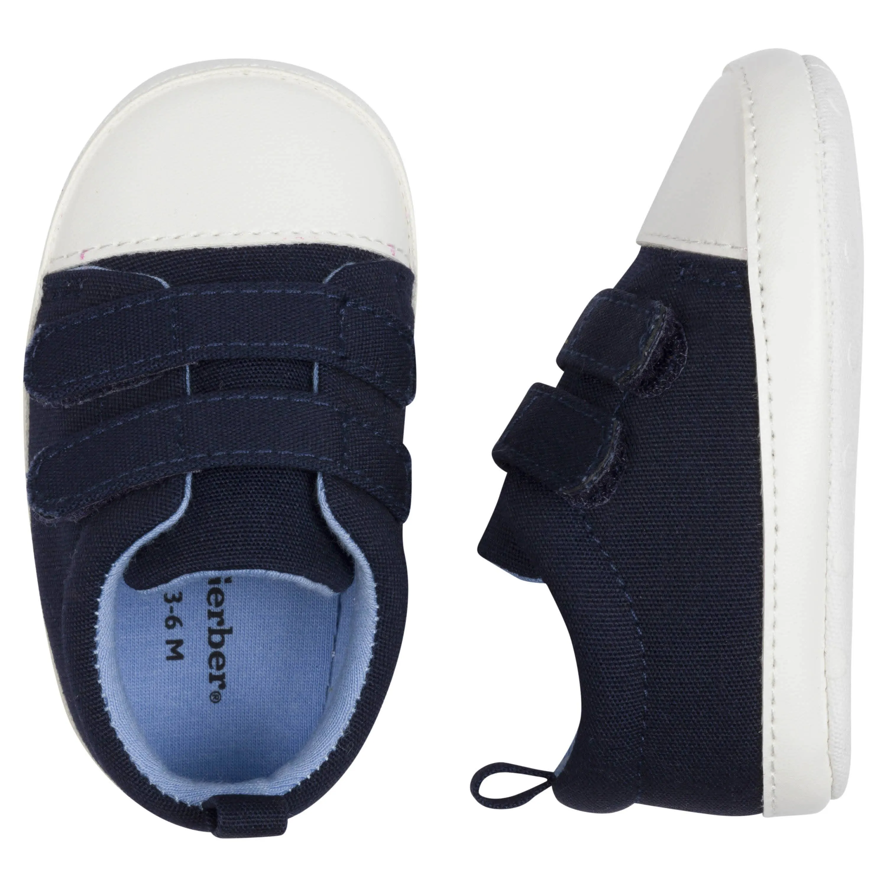 Baby Neutral Navy Canvas Sneakers Gerber Childrenswea