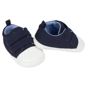 Baby Neutral Navy Canvas Sneakers Gerber Childrenswea